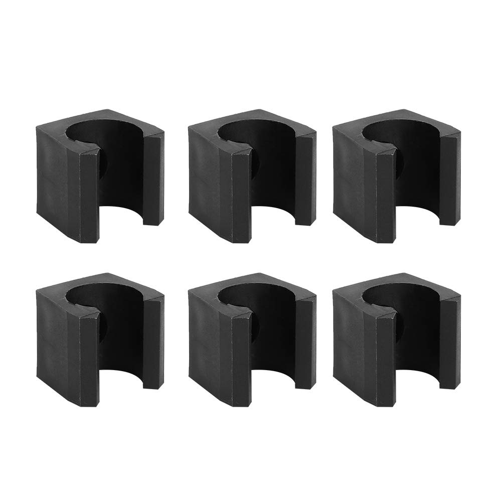 6Pcs Plastic Billiards Pool Cue Holder Clips - Single Fishing Pole Rod Holder Clips for Billiards, Fishing, and Storage Organization - Perfect for Game Rooms, Bars, and Tackle Boxes