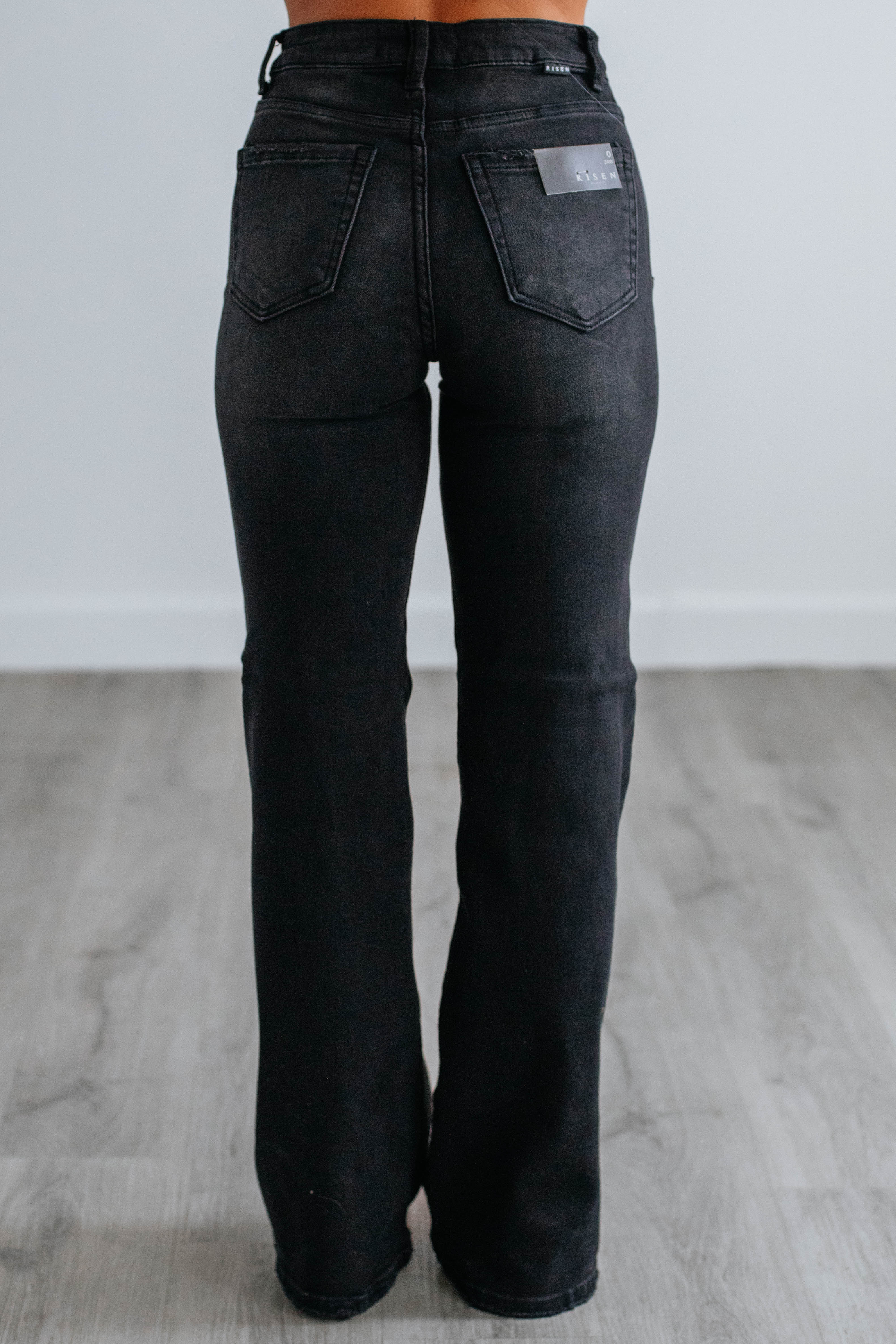 Joni Risen Jeans - Vintage Black High Waist Skinny Jeans for Women | Perfect for Casual Wear, Date Night & Office Outfits