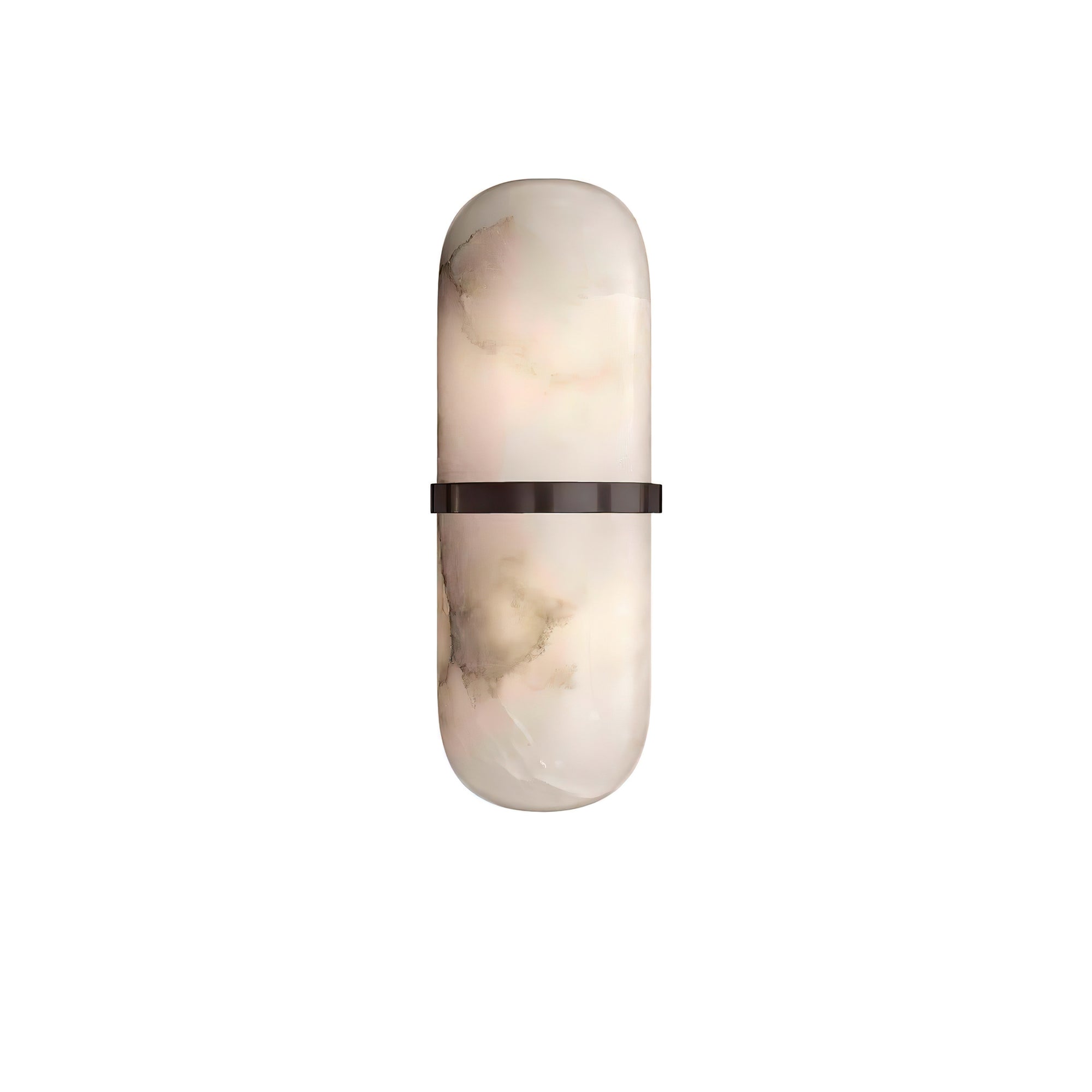 Alabaster Pill Wall Light - Modern LED Sconce for Bedroom, Living Room & Hallway - Dimmable Soft White Lighting for Home Decor