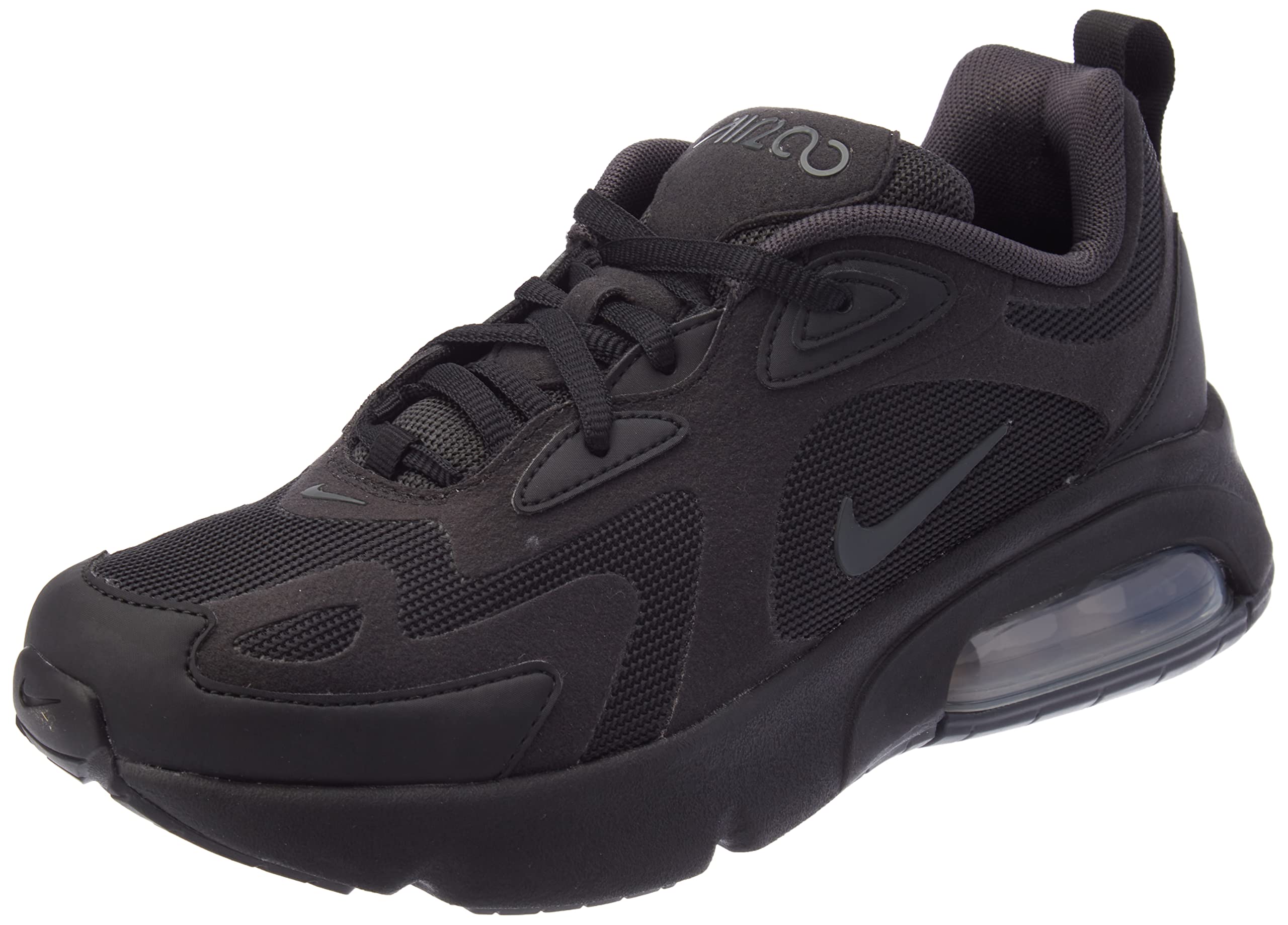 Nike Youth AIR MAX 200 (GS) Running Shoes - Black/White (AT5627-001) - Size 6Y - Comfortable Sneakers for Kids' Sports & Casual Wear