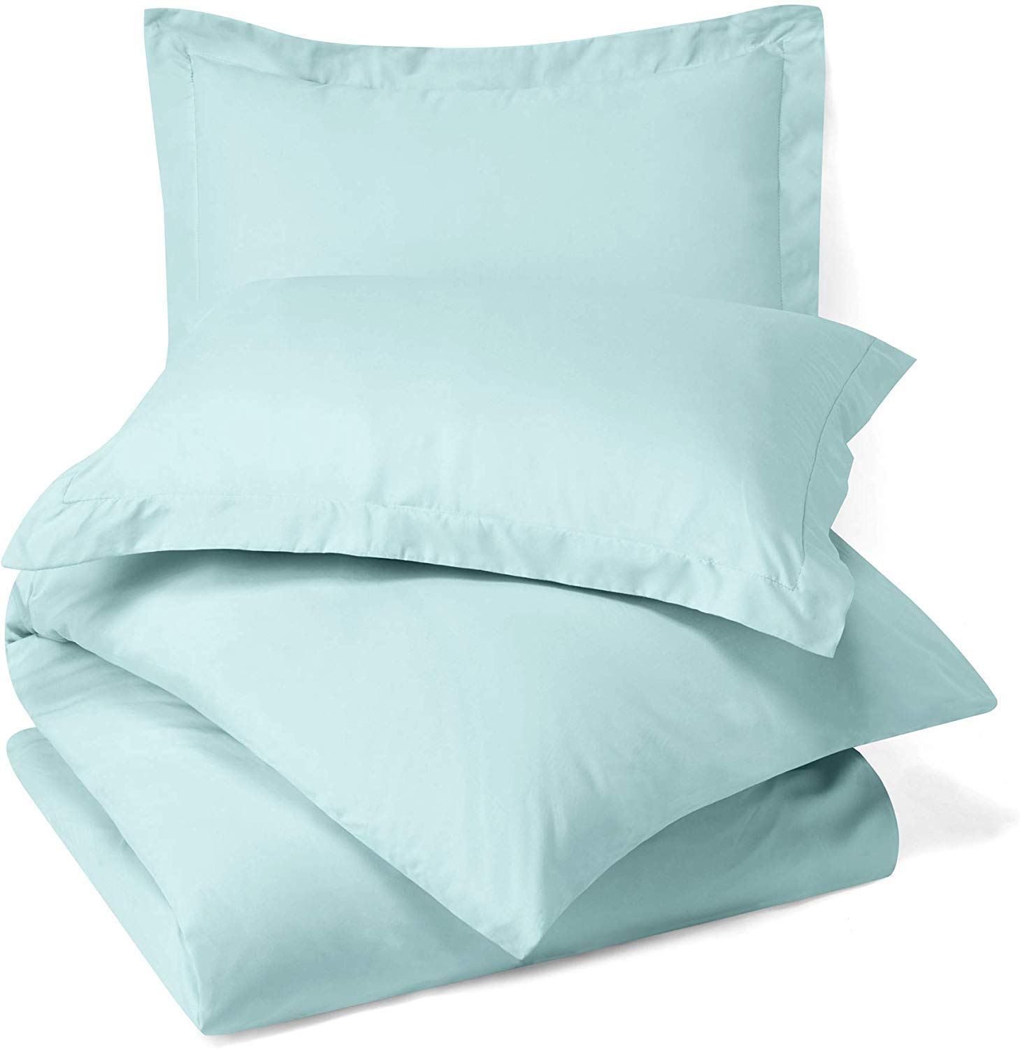 Premium 300 GSM Organic Cotton Duvet Cover & Comforter Set - 500 Thread Count, Sky Blue King Size (2-Piece) for Luxurious Bedroom Comfort & Hotel-Style Sleep Experience