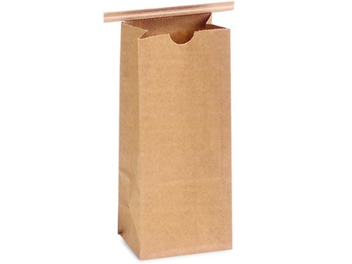 Bulk 1 lb Kraft Paper Tin Tie Coffee Bags with Lining - 4.25x2.5x10.5 Inches (Pack of 1000) - Perfect for Coffee Roasters, Wholesale & Retail Packaging - WRAPS-CN1G