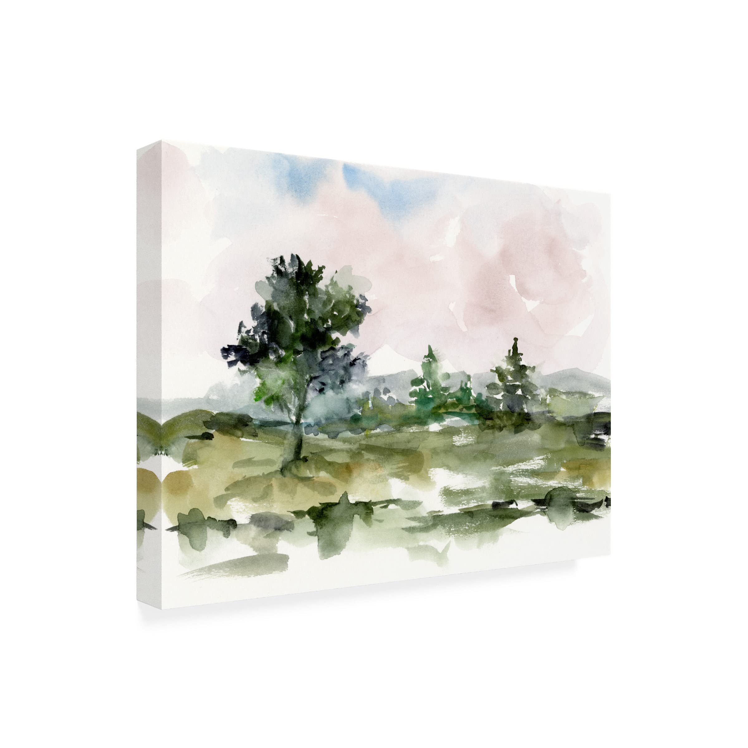 Ethan Harper 'Mauve Sunset I' Canvas Wall Art Print - Modern Landscape Painting for Living Room, Bedroom & Office Decor