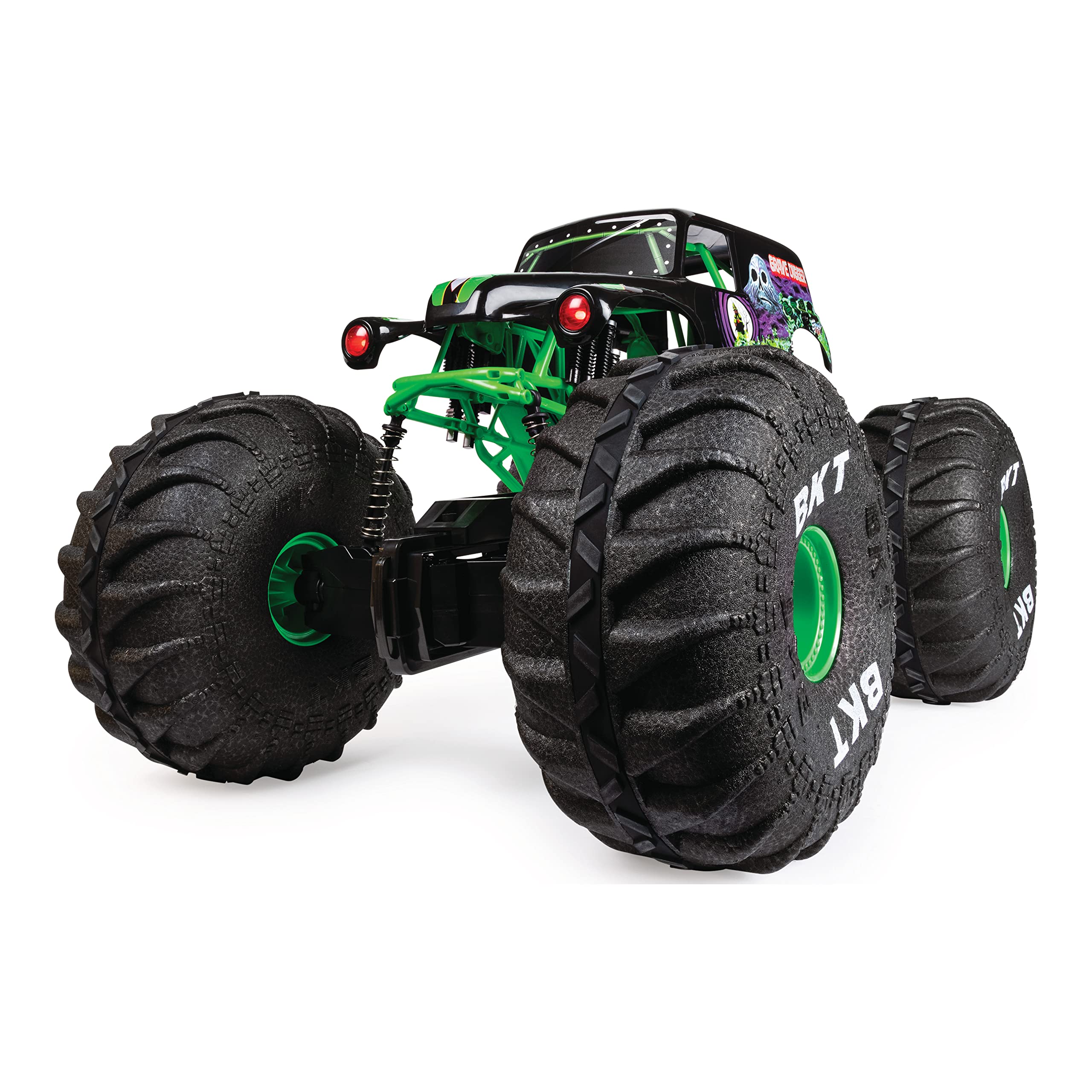 Monster Jam Official Mega Grave Digger 1:6 Scale All-Terrain RC Monster Truck with LED Lights - Remote Control Off-Road Vehicle for Kids & Adults, Perfect for Backyard Racing & Indoor Play