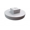 6 Round MPT Cleanout Plug - NDS 61P8 for Drain & Sewer Pipe Maintenance | Durable Plumbing Accessories for Home & Commercial Use
