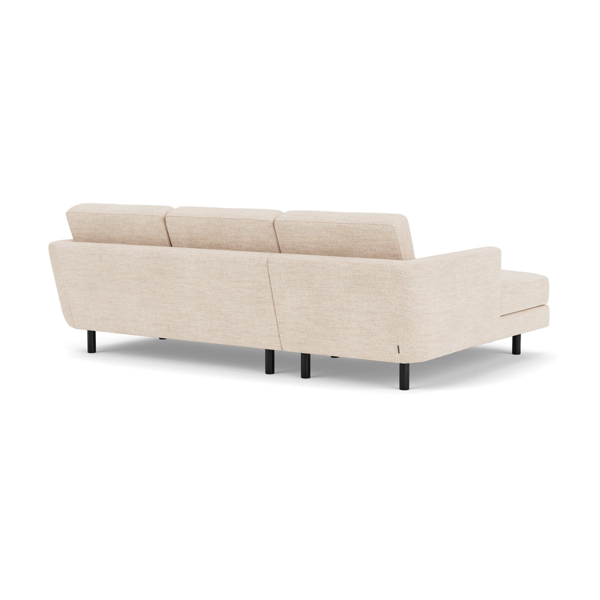 Conrad Fabric Left Chaise Sofa - Modern L-Shaped Sectional Couch with Reversible Chaise Lounge for Living Room, Apartment & Home Theater Comfortable Seating