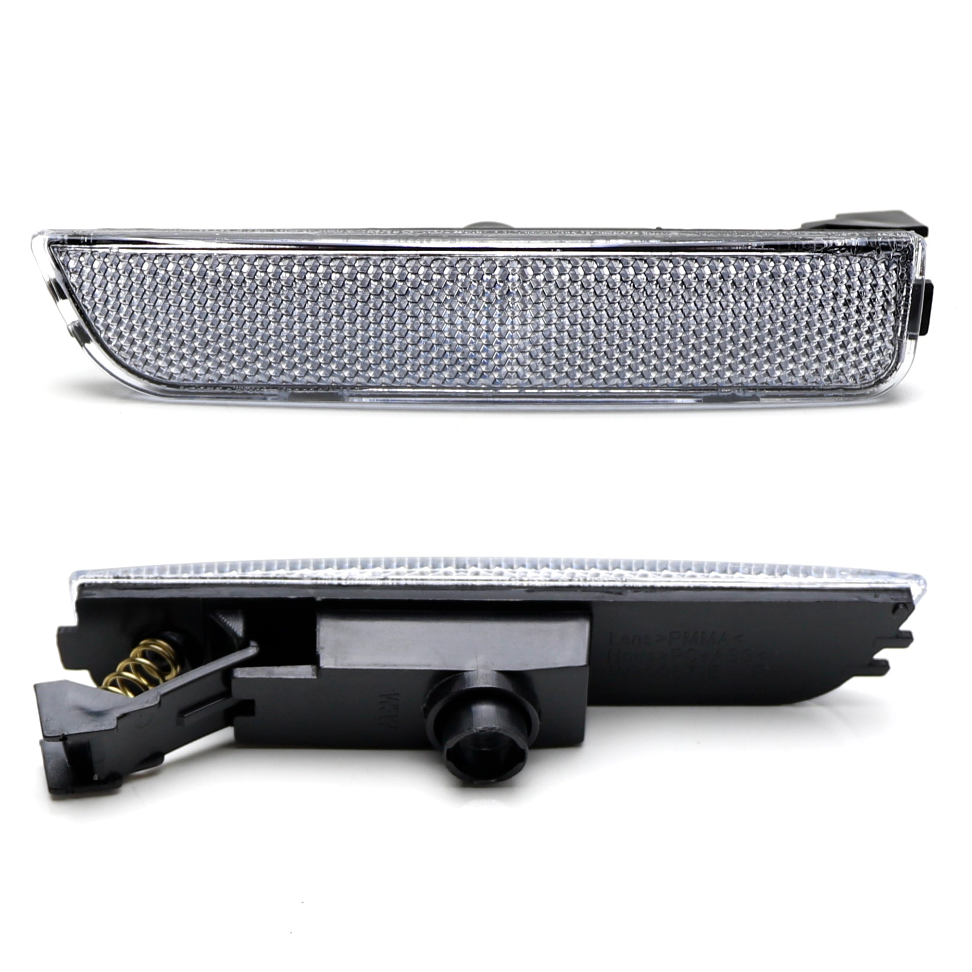 Clear Lens Front Bumper Side Marker Lights for 2001-2005 Volkswagen Passat B5 - Euro Style Amber Turn Signal Lamps for Enhanced Visibility & Safety (Ideal for Night Driving & Custom Car Mods)