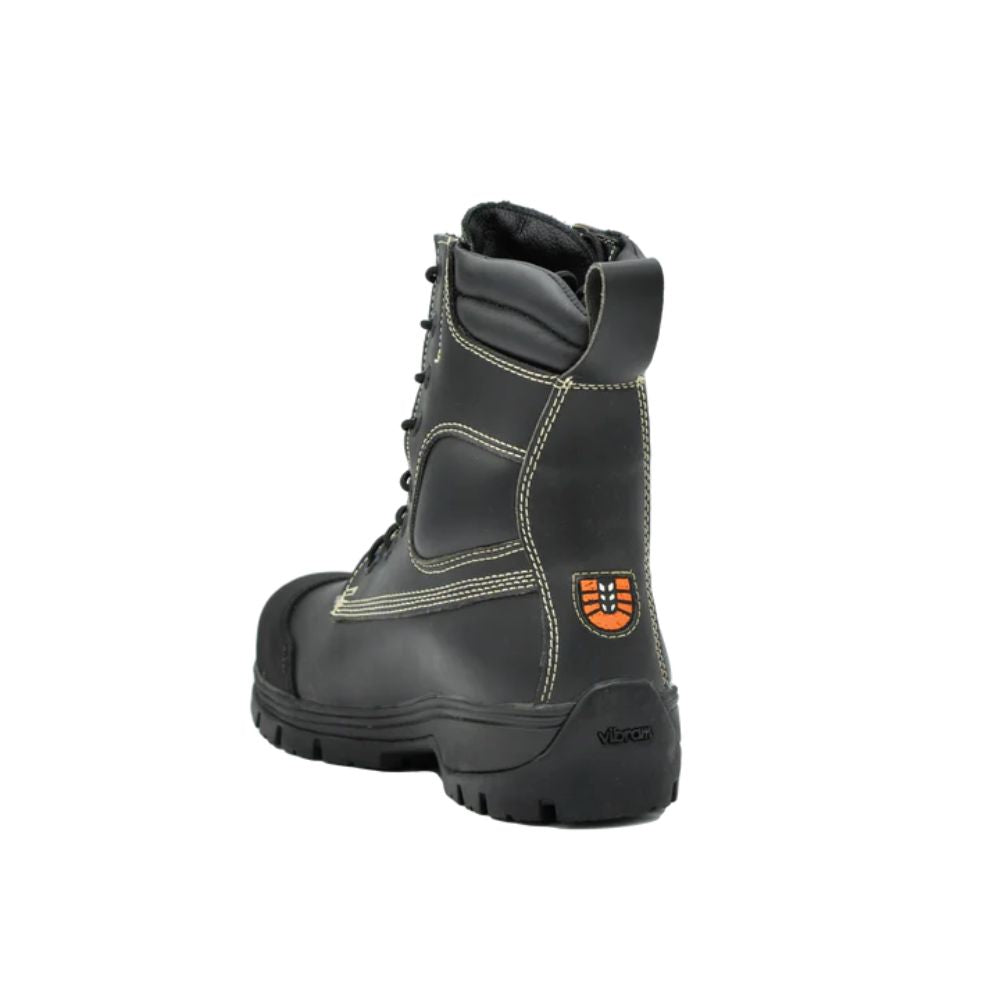 UNIK Terminator Men's 8 Composite Toe 5E Safety Work Boots with Vibram Outsole - Heavy Duty Construction for Oil Rig, Warehouse & Industrial Work
