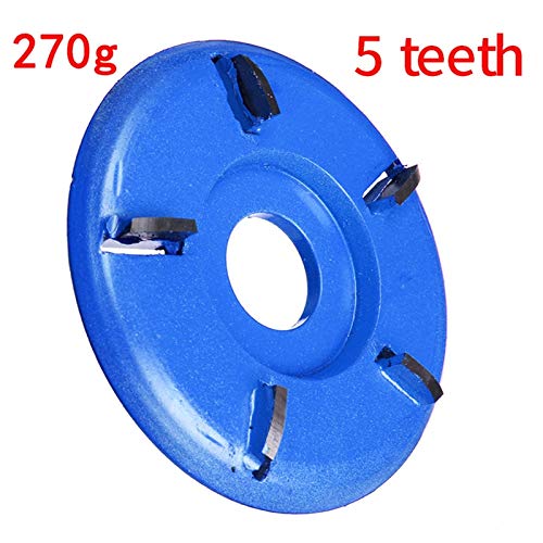 6-Tooth Red Arc Wood Carving Disc for 16mm Angle Grinder - Woodworking Shovel Plate, Sculpting Tool with 3/4/5/6 Teeth Milling Attachment - Perfect for DIY Wood Crafts, Furniture Making & Artistic Sculpting