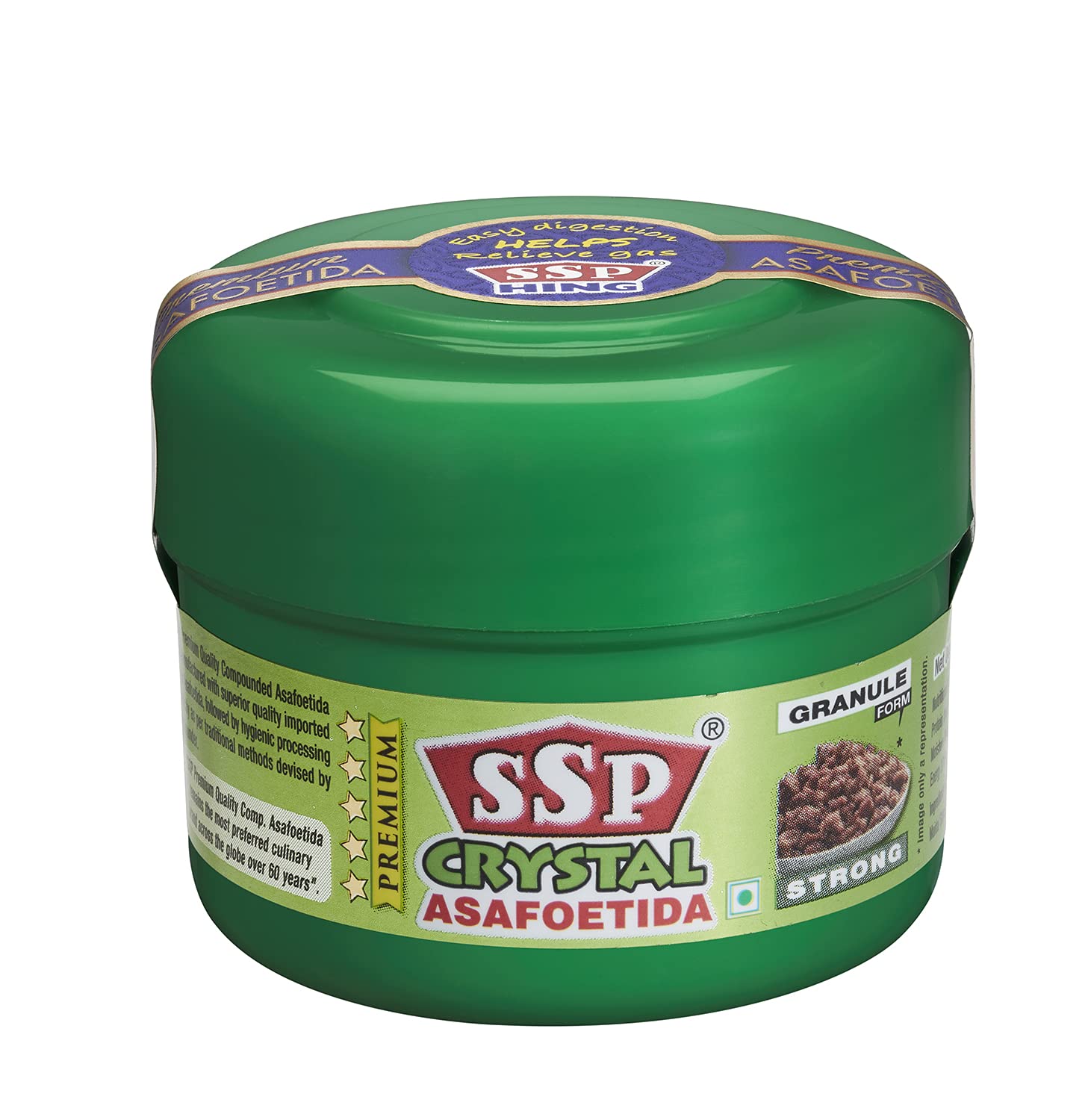 SSP Asafoetida Crystal (Hing) 10G - Premium Strong Granules for Authentic Indian Cooking | Adds Rich Flavor to Curries, Lentils & Vegetarian Dishes | 5 Gram Resealable Pack | Perfect for Home Chefs & Ayurvedic Recipes