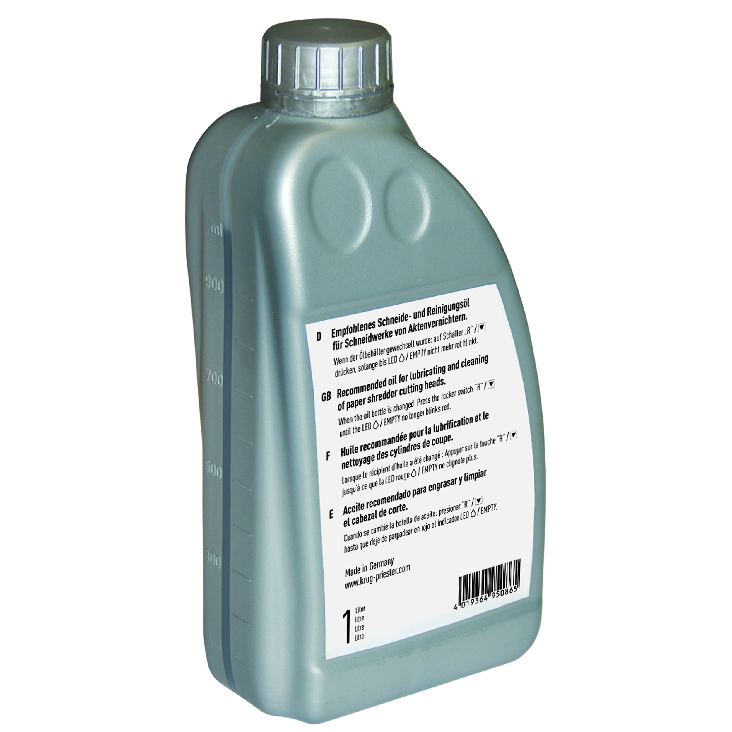 IDEAL 9000621 Paper Shredder Oil 1 Liter - Premium Lubricant for Smooth Shredding Performance | Perfect for Home & Office Document Security