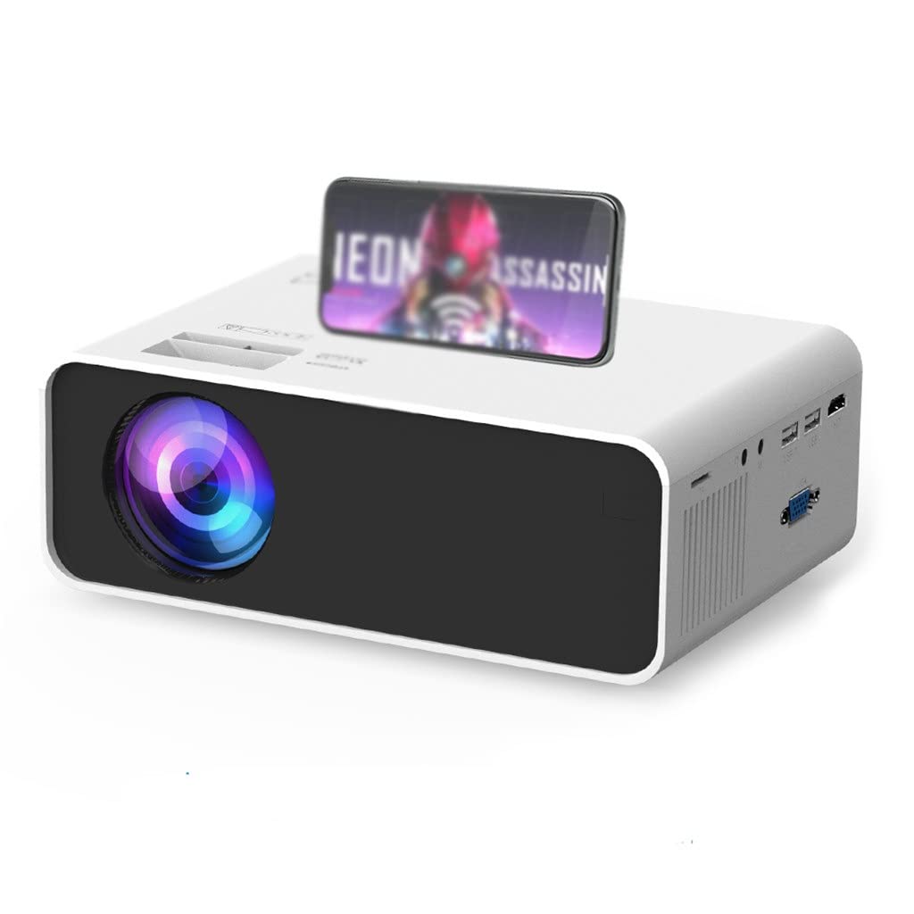 QUYNAGER E460 Mini LED Projector - Portable Movie Projector for iPhone, Android, USB, HDMI | Home Theater, Outdoor Camping, Gaming, Presentations (Black)