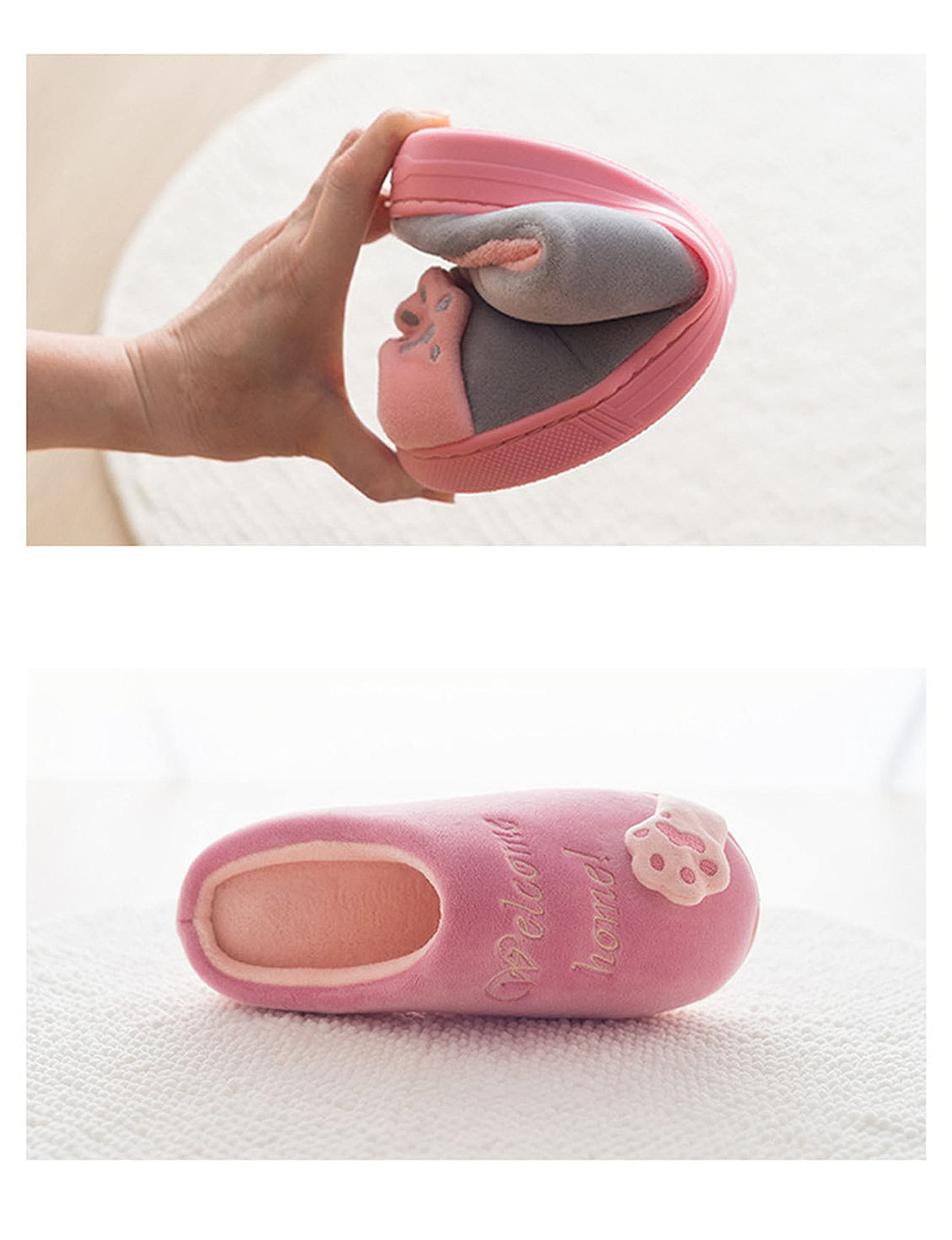 Cute Cartoon Cat Slippers for Women & Men - Plush Winter House Slippers with Soft Comfort & Warmth - Perfect for Indoor Lounging, Cozy Evenings & Cold Weather Wear