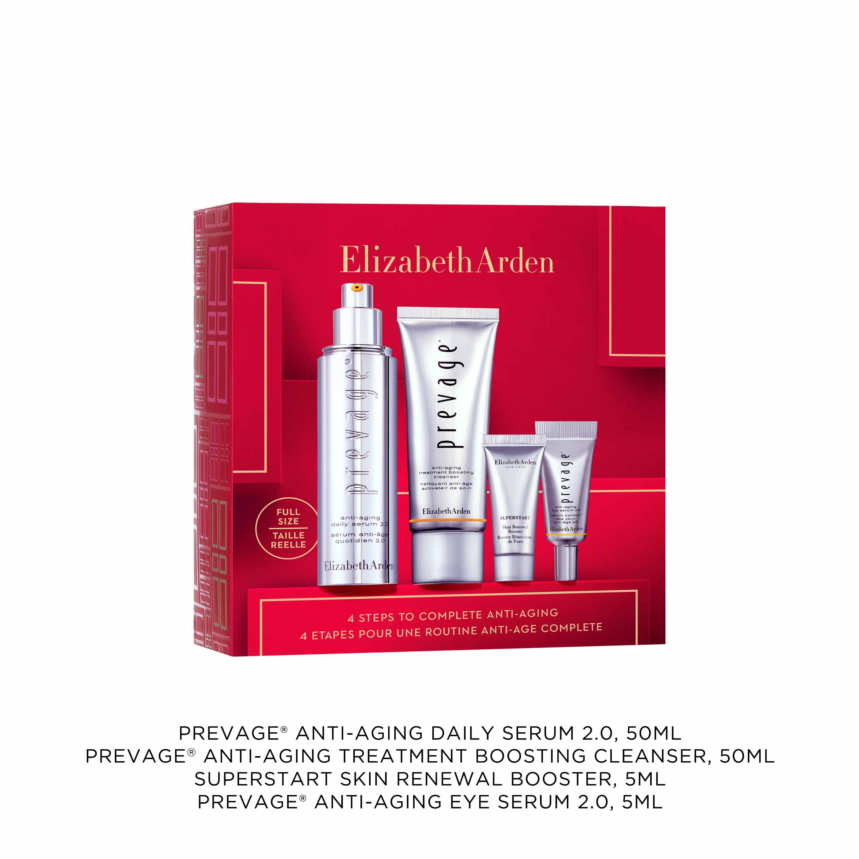 Elizabeth Arden PREVAGE® 2.0 Anti-Aging Skincare Set - Turn Back Time with Advanced Serum & Moisturizer for Wrinkles & Fine Lines | Perfect for Nighttime Routine & Daily Youthful Glow