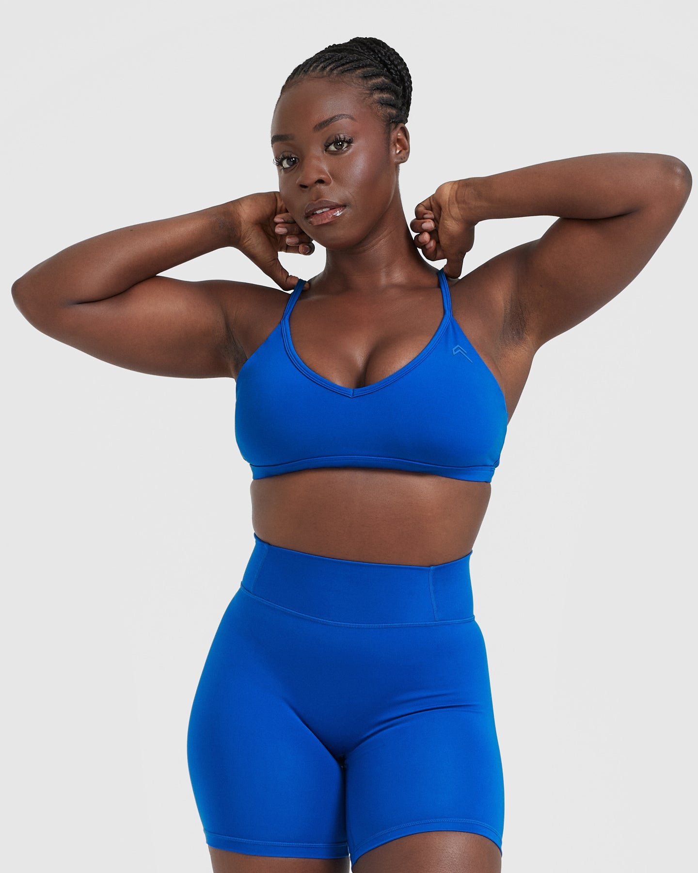 Timeless Strappy Bralette in Cobalt Blue - Comfortable Wireless Lingerie for Everyday Wear | Perfect for Yoga, Lounge & Layering Under Clothes