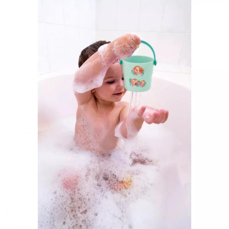 Sea Creature Activity Bath Buckets - Fun Ocean Animal Toys for Kids Bath Time Play - Perfect for Sensory Learning & Toddler Water Play