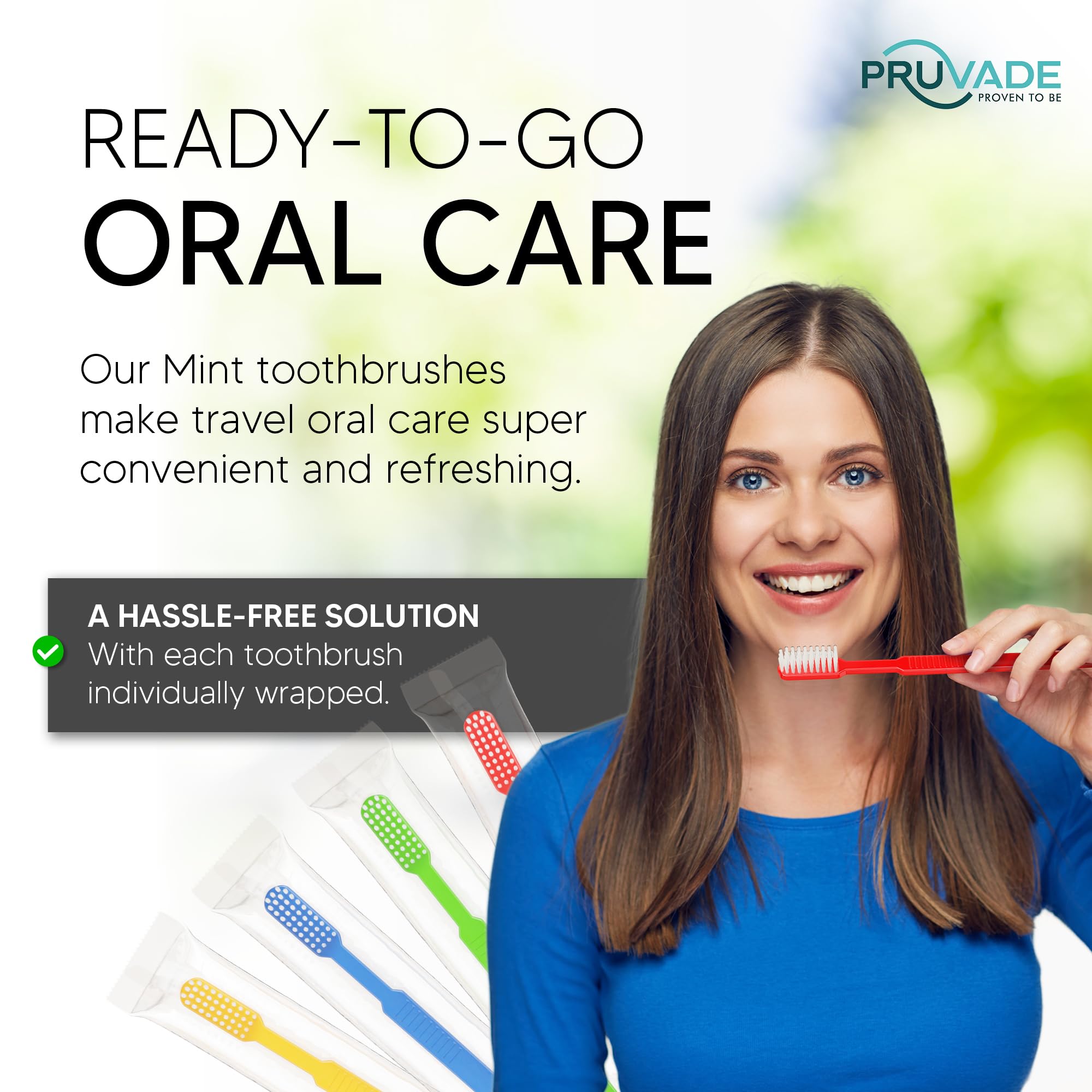 1000 Individually Wrapped Prepasted Disposable Toothbrushes with Built-in Toothpaste - Soft Bristle Waterless Travel Toothbrushes for Hotels, Camping, Office & On-the-Go Oral Care - Perfect for Travel Kits, Emergency Preparedness & Hygiene Essentials