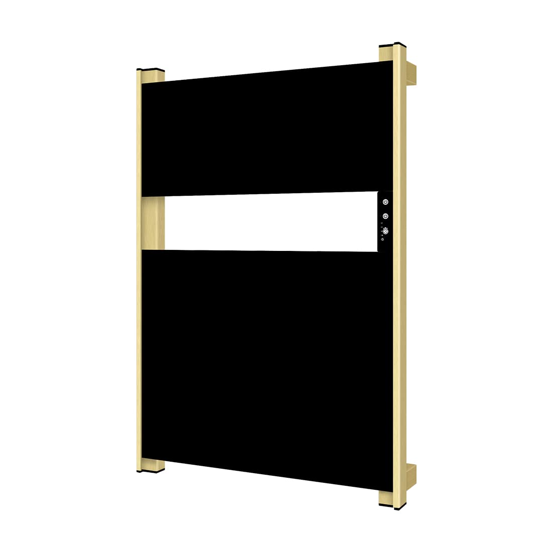 Electric Heated Towel Rack for Bathroom - 26.8 x18 Inch Wall Mounted Towel Warmer with Timer & Black Tempered Safety Glass - Fast Drying Graphene Towel Heater for Spa, Luxury Bathroom & Home Use