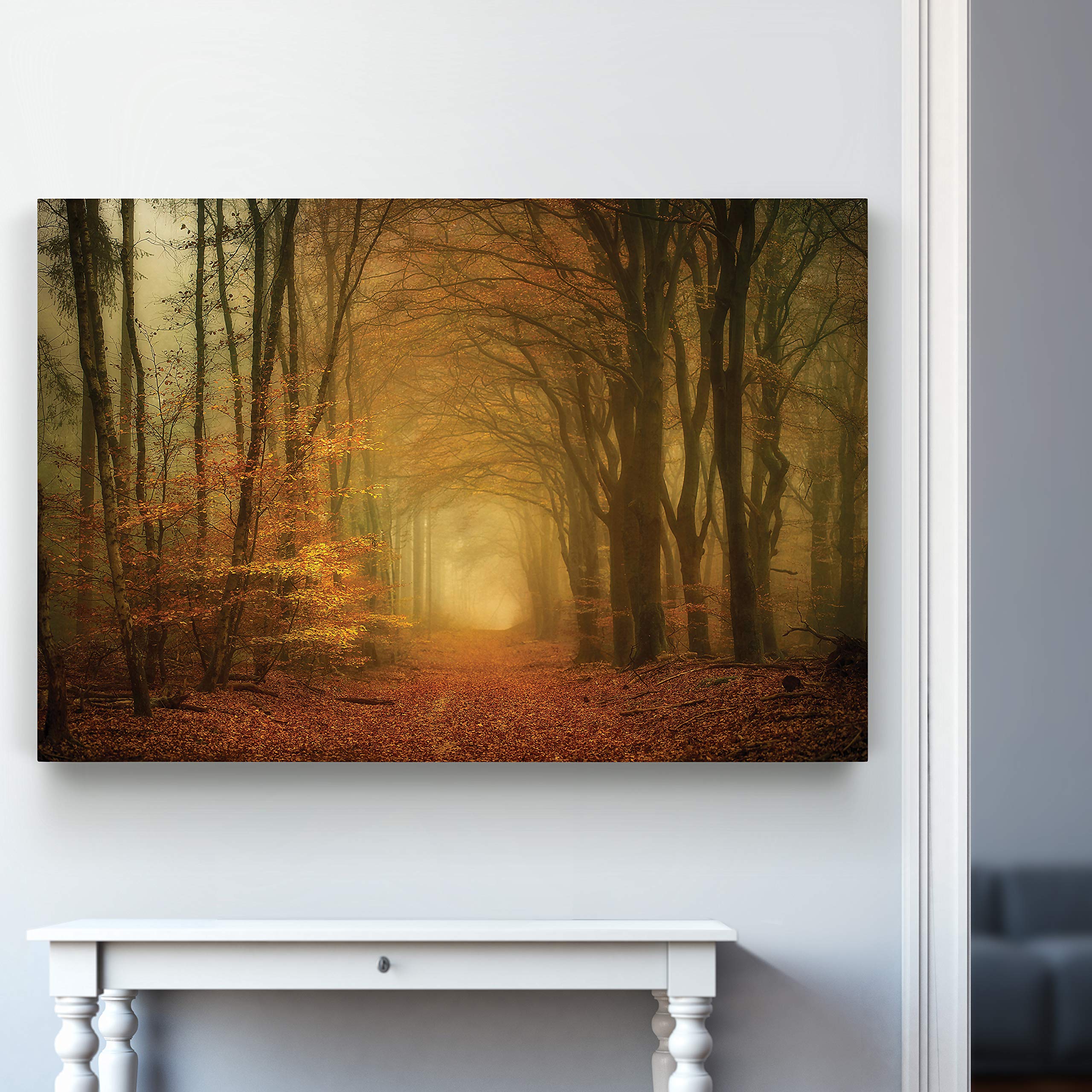Early Light Landscape Canvas Wall Art Print - 32x48 Inch Ready to Hang Photographic Picture for Home & Office Decor | Nature Scenery Living Room Bedroom Wall Decorations