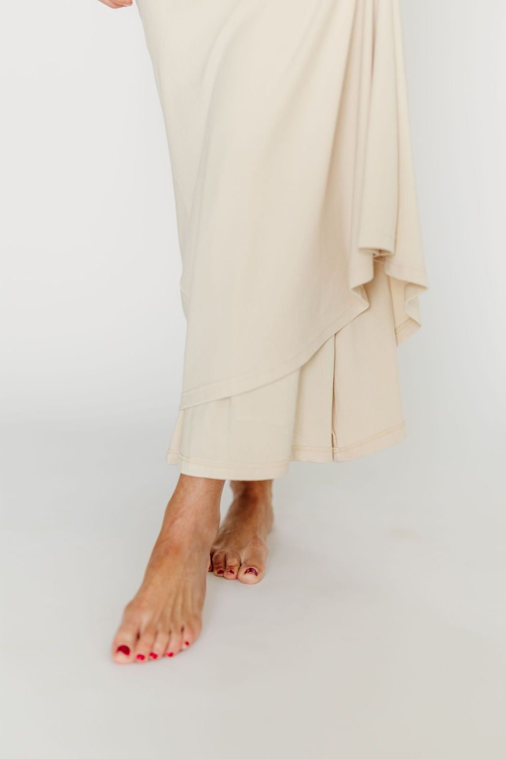 Monroe Ivory Maxi Dress - Bump Friendly Maternity Dress for Women | Comfortable & Stylish Pregnancy Outfit for Casual Wear, Baby Showers & Special Occasions