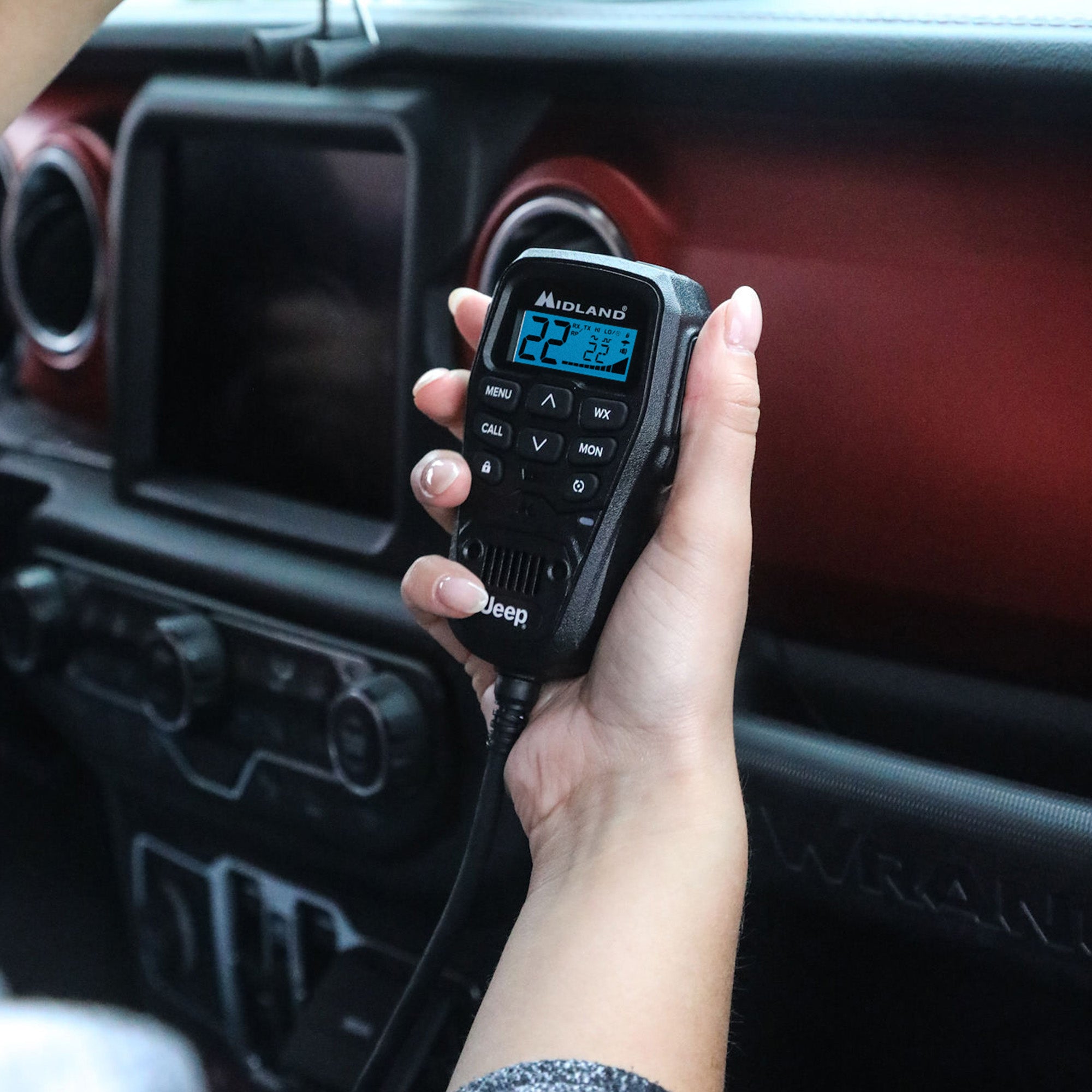 MicroMobile® Jeep® MXT275 & MXT575 Two-Way Radio Microphone MA75J - Off-Road Communication for Jeep Wrangler & Gladiator Adventures
