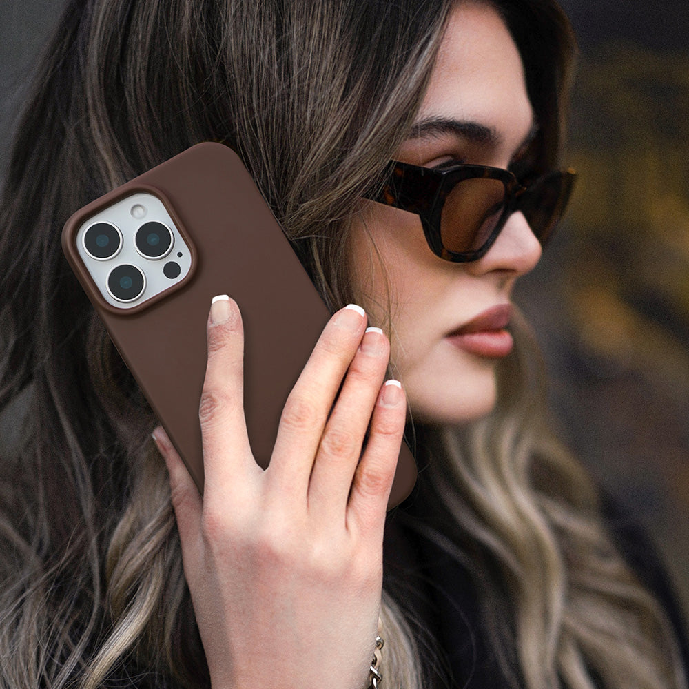 Premium Espresso Brown iPhone Case - Slim Protective Cover for iPhone [Models] - Perfect for Everyday Use, Travel & Style