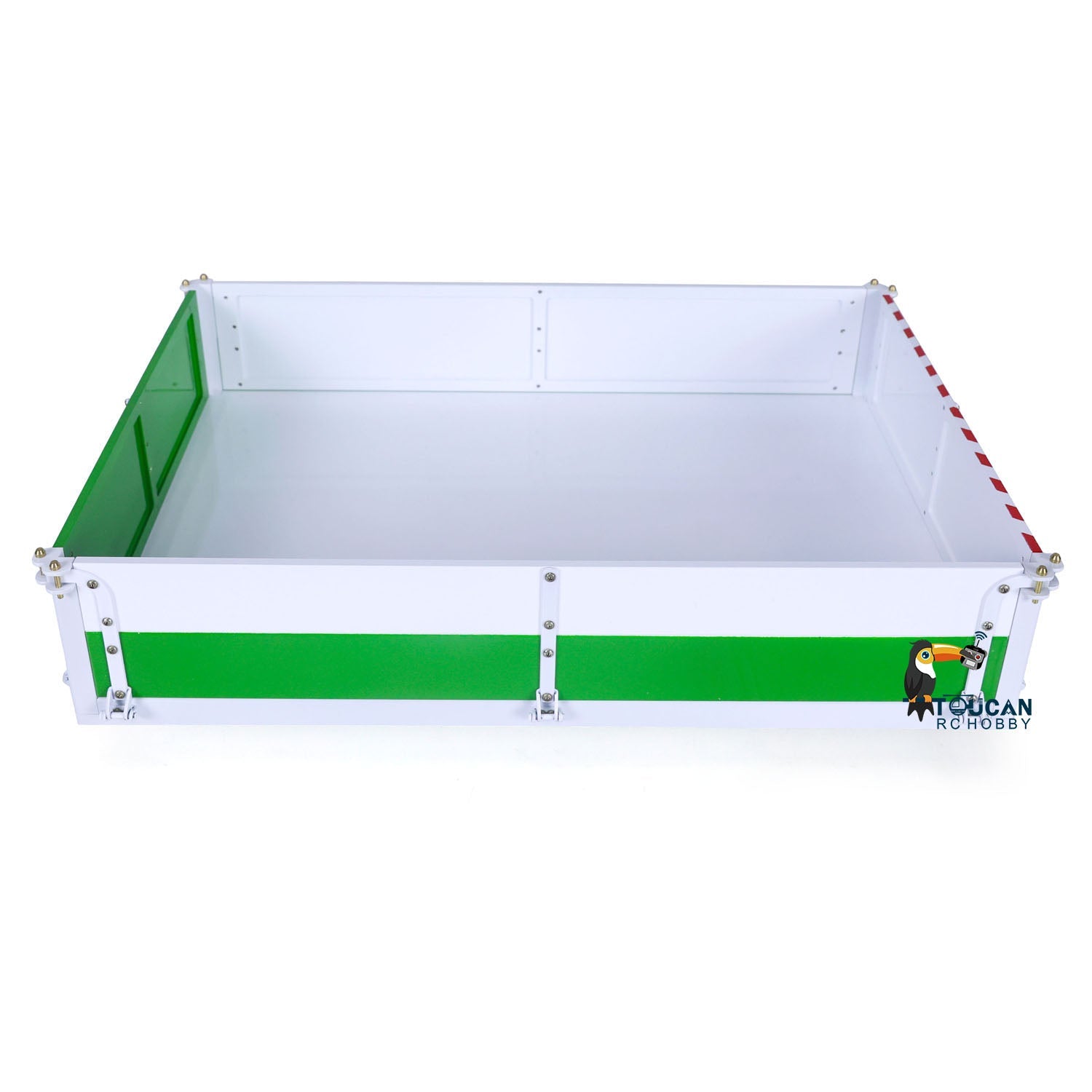 LESU 1/14 Scale RC 280MM Metal Bucket Cargo Box 8x8 for Tamiya Radio Controlled Tractor Truck - DIY Model Truck Parts & Accessories - Perfect for RC Construction Vehicle Scenes and Truck Customization Projects