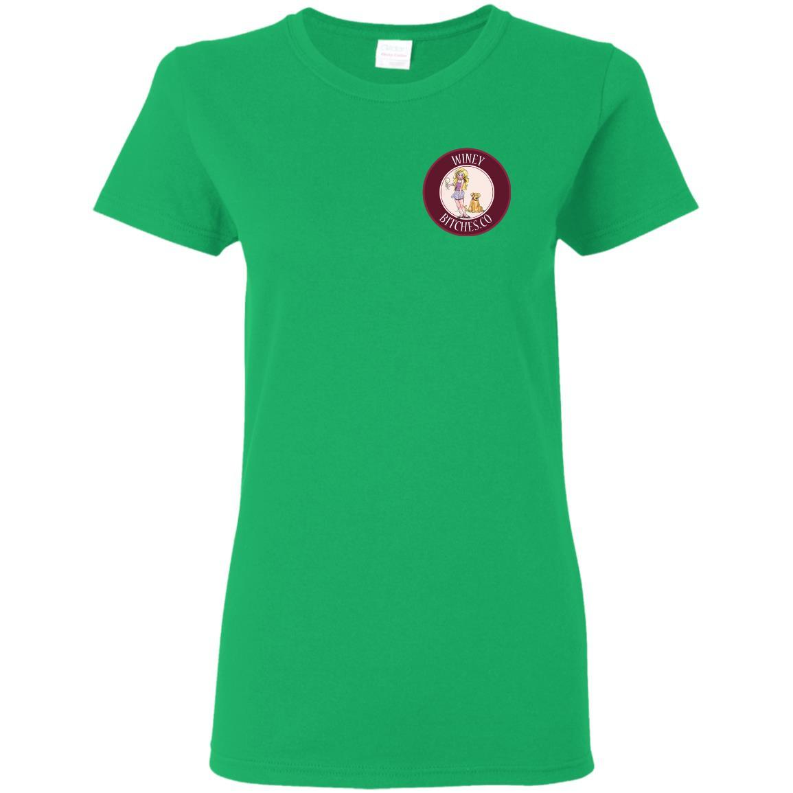 Funny Count Me In Ladies T-Shirt for Wine & Dog Lovers | Hilarious Gift for Women | Perfect for Wine Parties & Pet Lovers