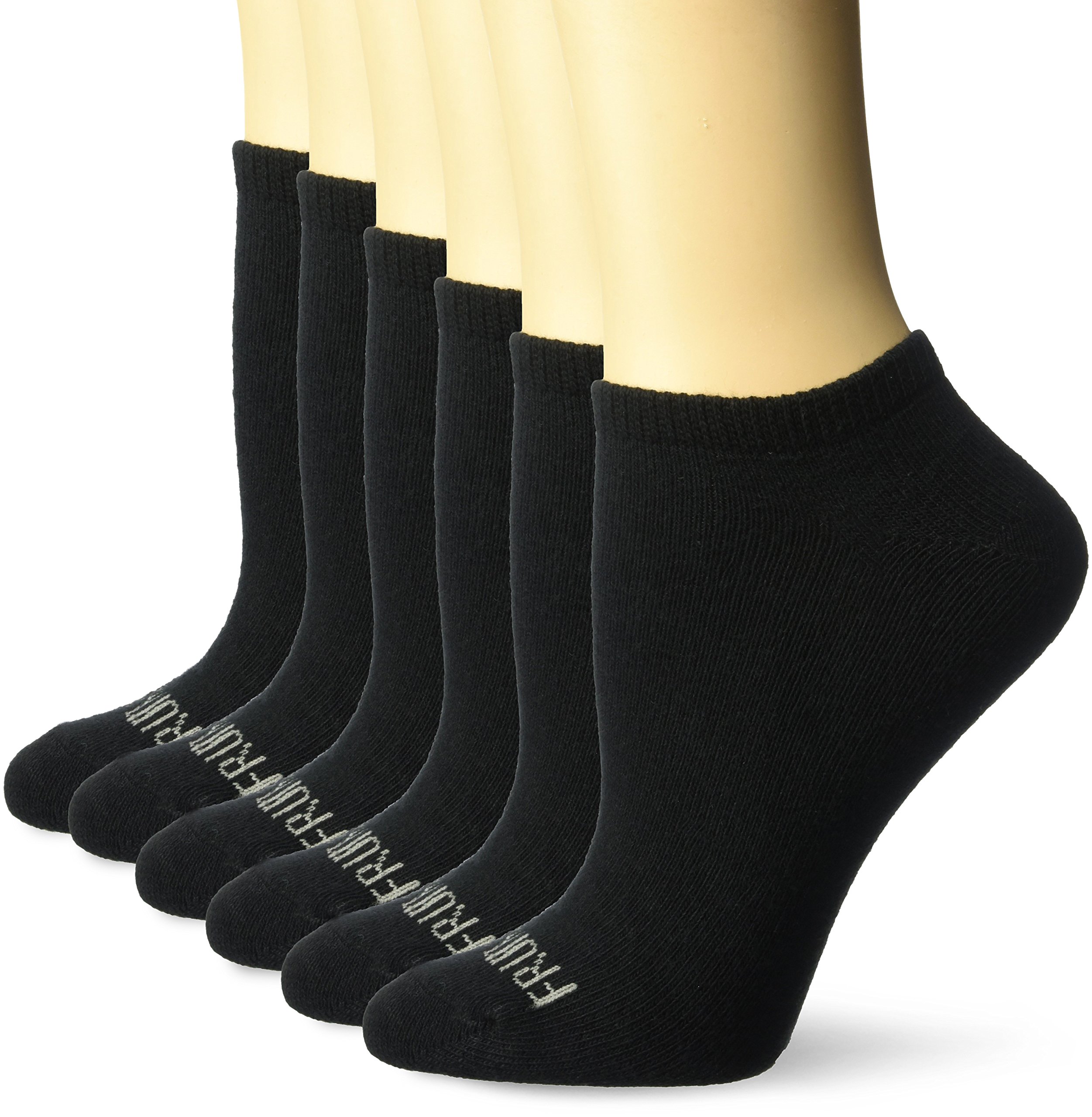 Fruit of the Loom Women's 6 Pack No Show Socks - Breathable Low Cut Invisible Socks for Sneakers, Flats & Casual Shoes | Comfortable Everyday Wear for Workouts, Running & Daily Use