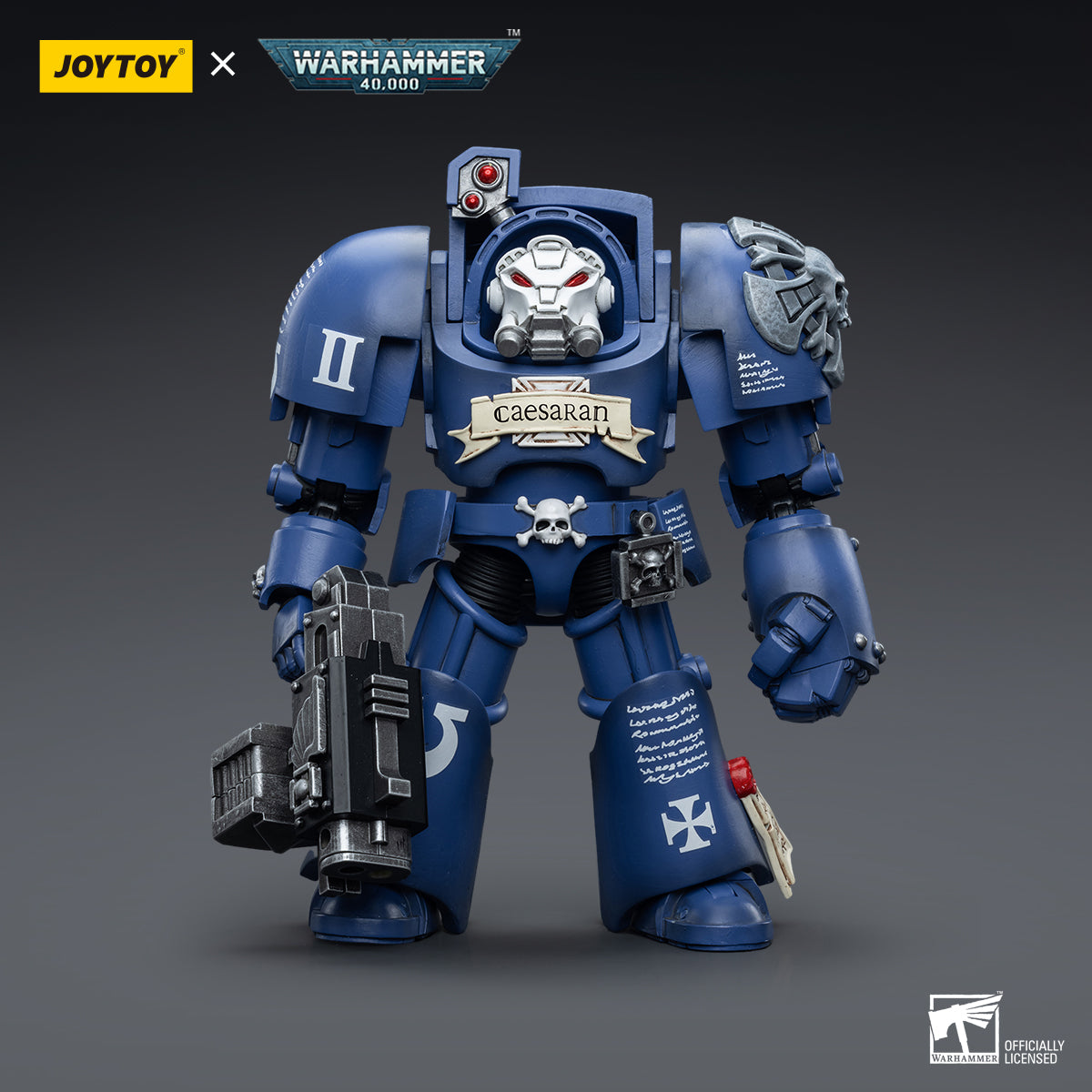 1/18 JOYTOY Warhammer 40K Ultramarines Terminators Action Figure Set (3pcs) - Perfect for Collectors, Tabletop Gaming & Display