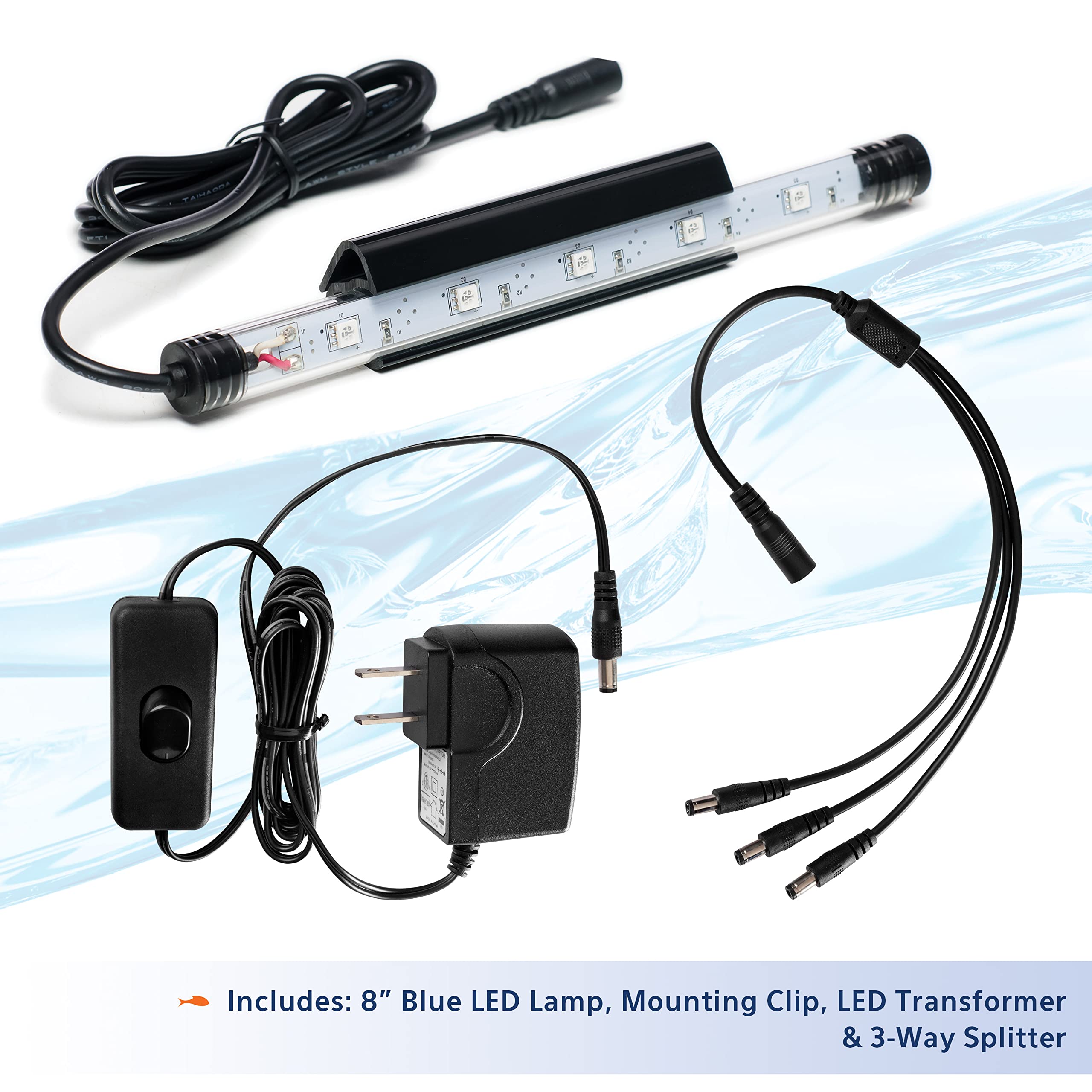 Aqueon Under Rim LED Accent Light - Aquarium Lighting for Fish Tank Decor | Perfect for Freshwater & Saltwater Tanks, Night Viewing & Accent Illumination