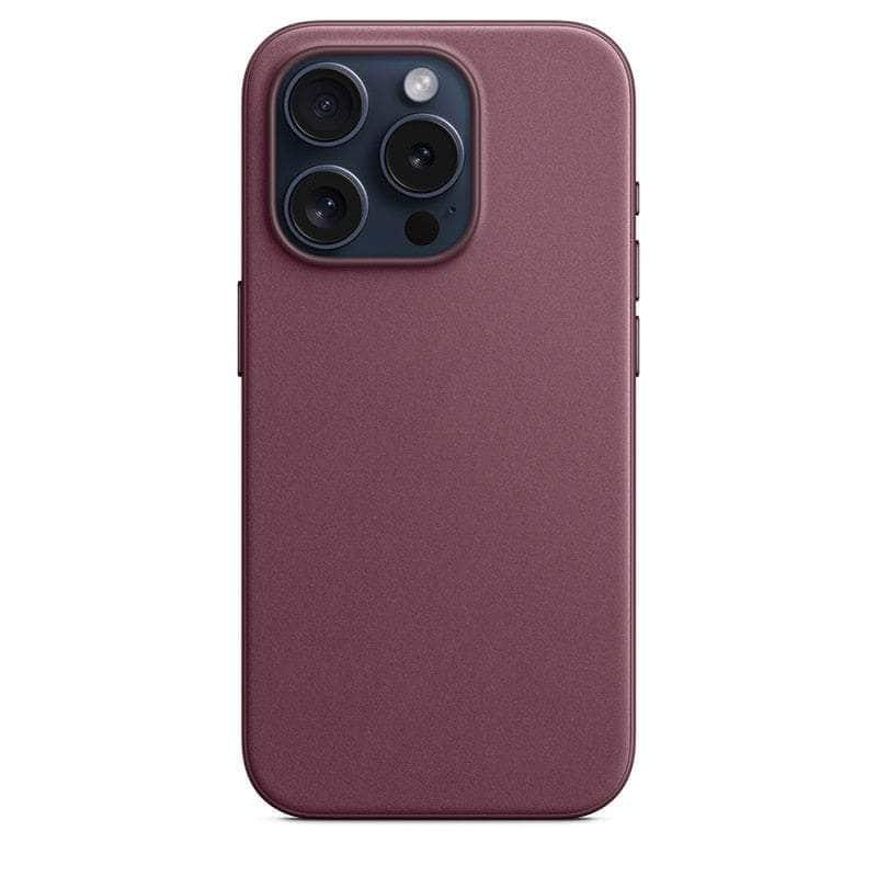 Premium FineWoven Magnetic Case for iPhone 15 with MagSafe - Slim Protective Cover for Everyday Use, Commuting & Travel