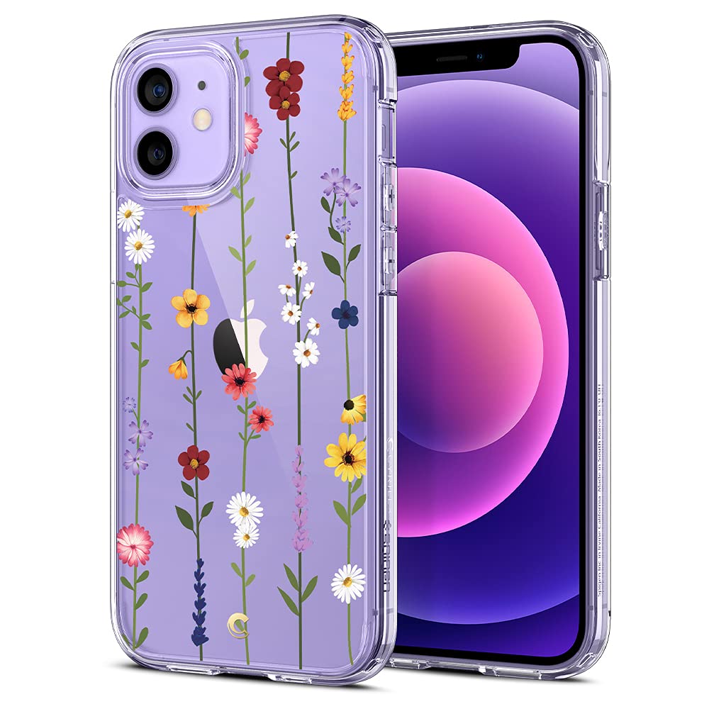 CYRILL Cecile Clear iPhone 12 Case & iPhone 12 Pro Case (2020) - Floral Garden Design, Slim Protective Phone Cover for Women | Perfect for Everyday Use, Office & Outdoor Activities
