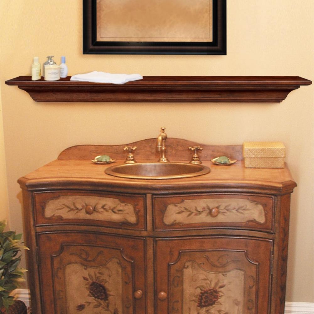 Handcrafted Homestead Wood Mantel Shelf - Rustic Fireplace Mantel for Cozy Living Room & Farmhouse Decor - Perfect for Displaying Photos, Candles & Holiday Decorations