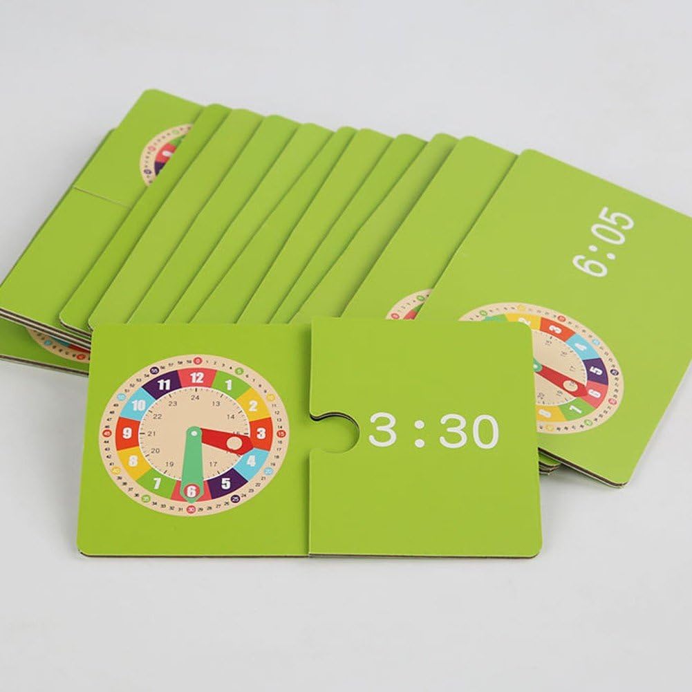 Montessori Learning Clock for Kids - Teaching Time Toy for Toddlers & Early Education - Perfect Gift for Home & Classroom