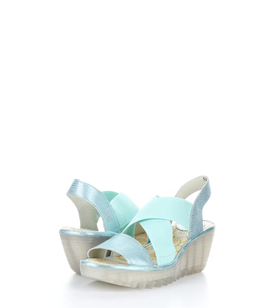 FLY London Women's Open Toe Heeled Sandals - Comfortable Summer Dress Shoes for Weddings, Parties & Beach Vacations