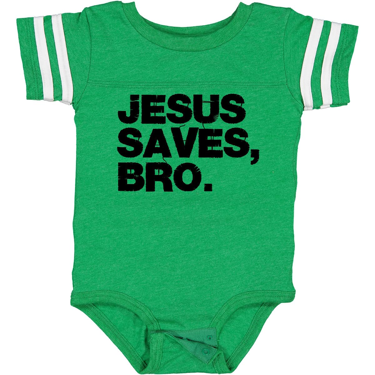 Inktastic Jesus Saves, Bro. Baby Bodysuit - Christian Infant Onesie for Church, Baptism & Family Gatherings