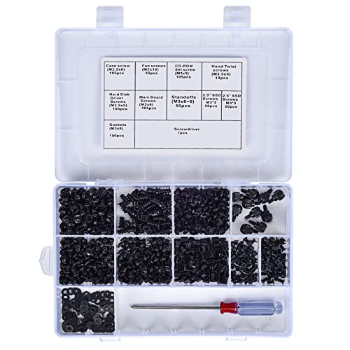 736 Pcs M3 M5 Computer Spacer Screws Standoffs Assortment Kit - Compatible with 2.5