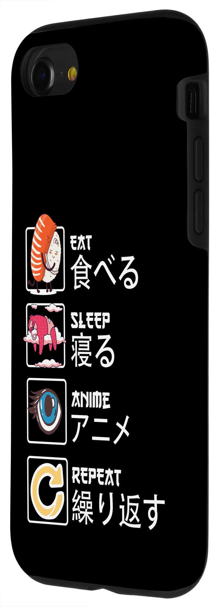 iPhone SE (2020) / 7 / 8 Anime Manga Baka Otaku Kawaii Japanese Style Phone Case - Cute Protective Cover for Anime Fans | Perfect for School, Work & Daily Use