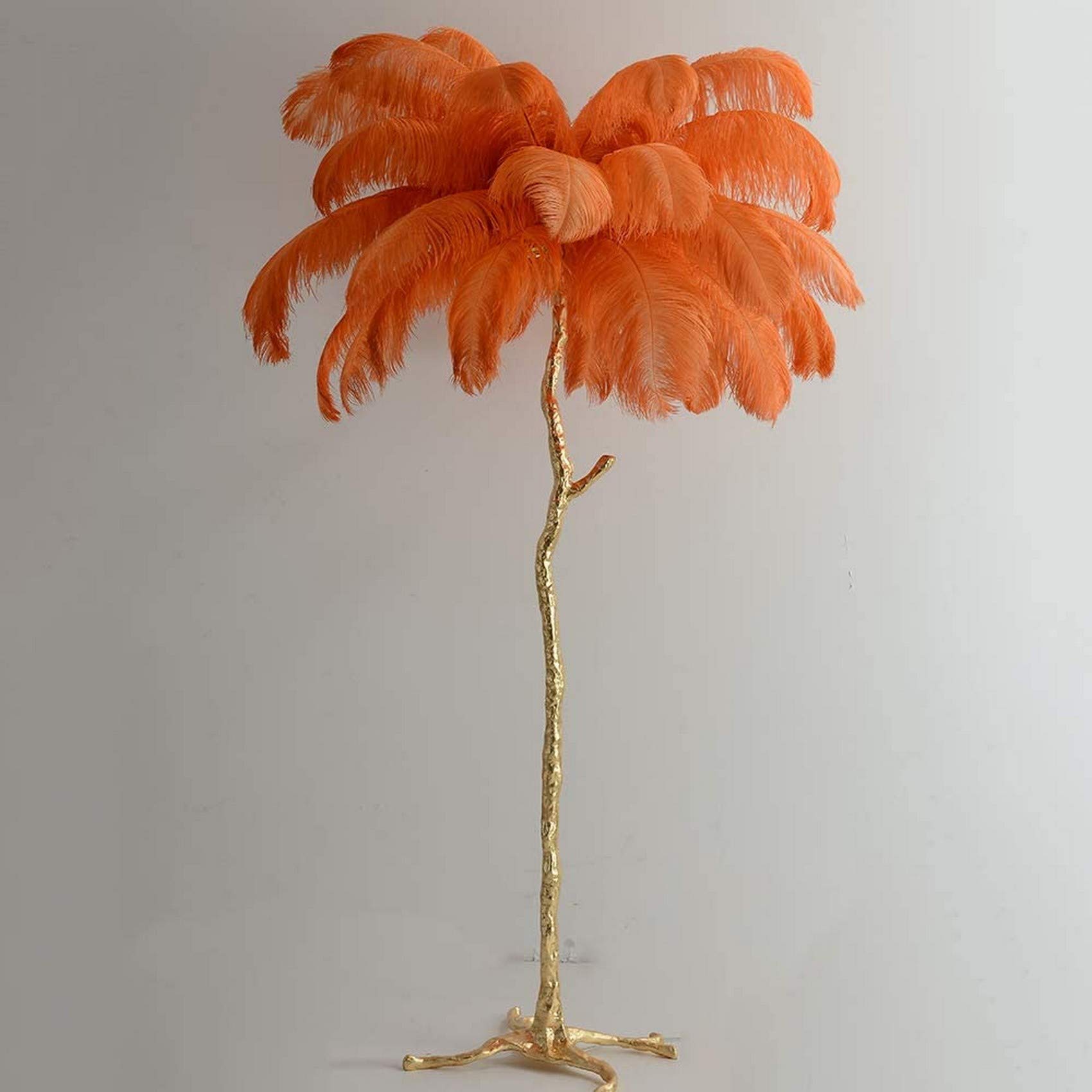 JHSHENGSHI Modern Feather Floor Lamp & Table Lamp - Stylish Standing Light for Bedroom, Living Room, Office - Perfect Reading Lamp & Home Decor Accent - Ideal for Cozy Nights & Contemporary Spaces