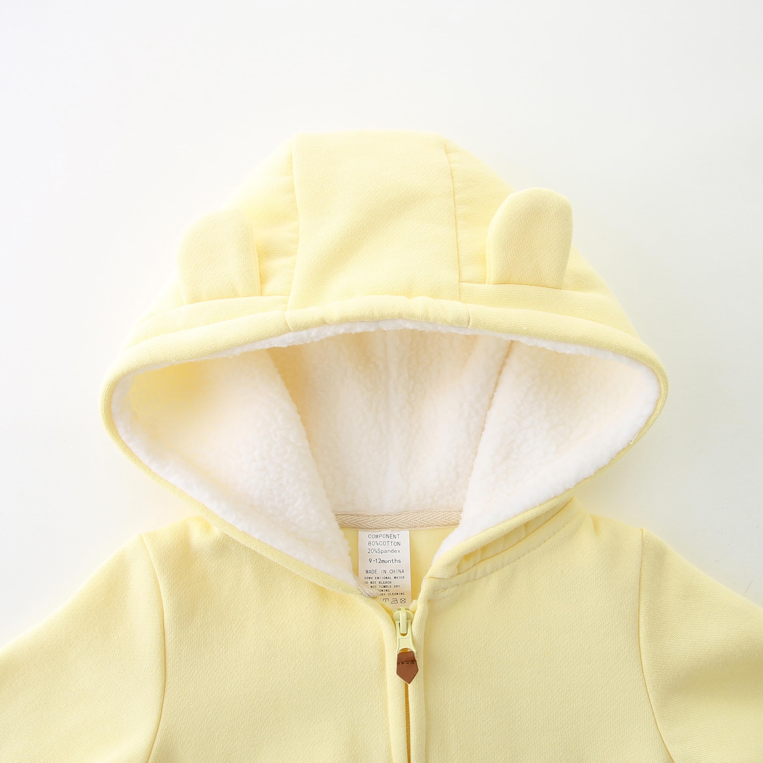 Adorable Baby Hooded Zip Coat for Girls & Boys - Warm Fall & Spring Outerwear Jacket (3-24 Months) - Perfect for Playdates, Park Outings & Cool Weather