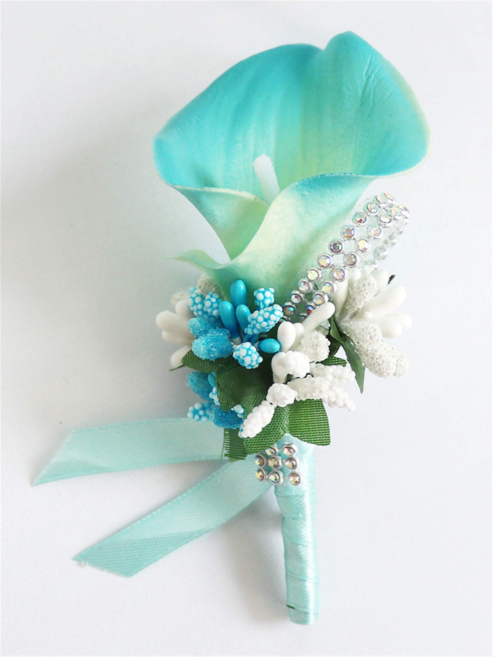 Elegant Groomsmen Boutonniere - Real Touch Rose Flower Brooch for Weddings, Prom, Parties & Formal Events | Perfect for Groom, Best Man & Bridal Party
