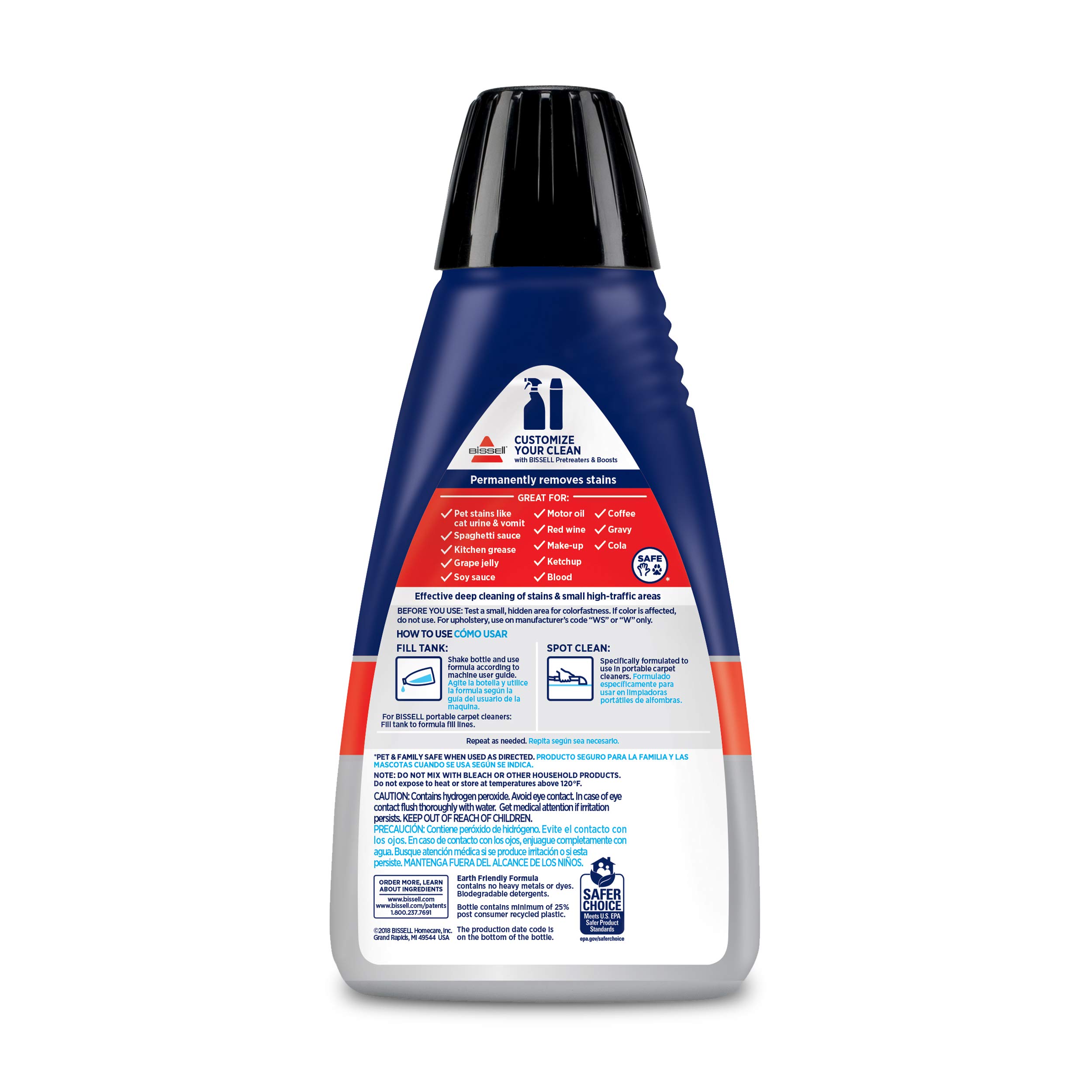 Bissell Little Green Pro Commercial Spot Cleaner BGSS1481 & Bissell Professional Spot and Stain + Oxy Portable Carpet Cleaner Machine with 32 oz Formula – Ideal for Home, Car, and Pet Stain Removal