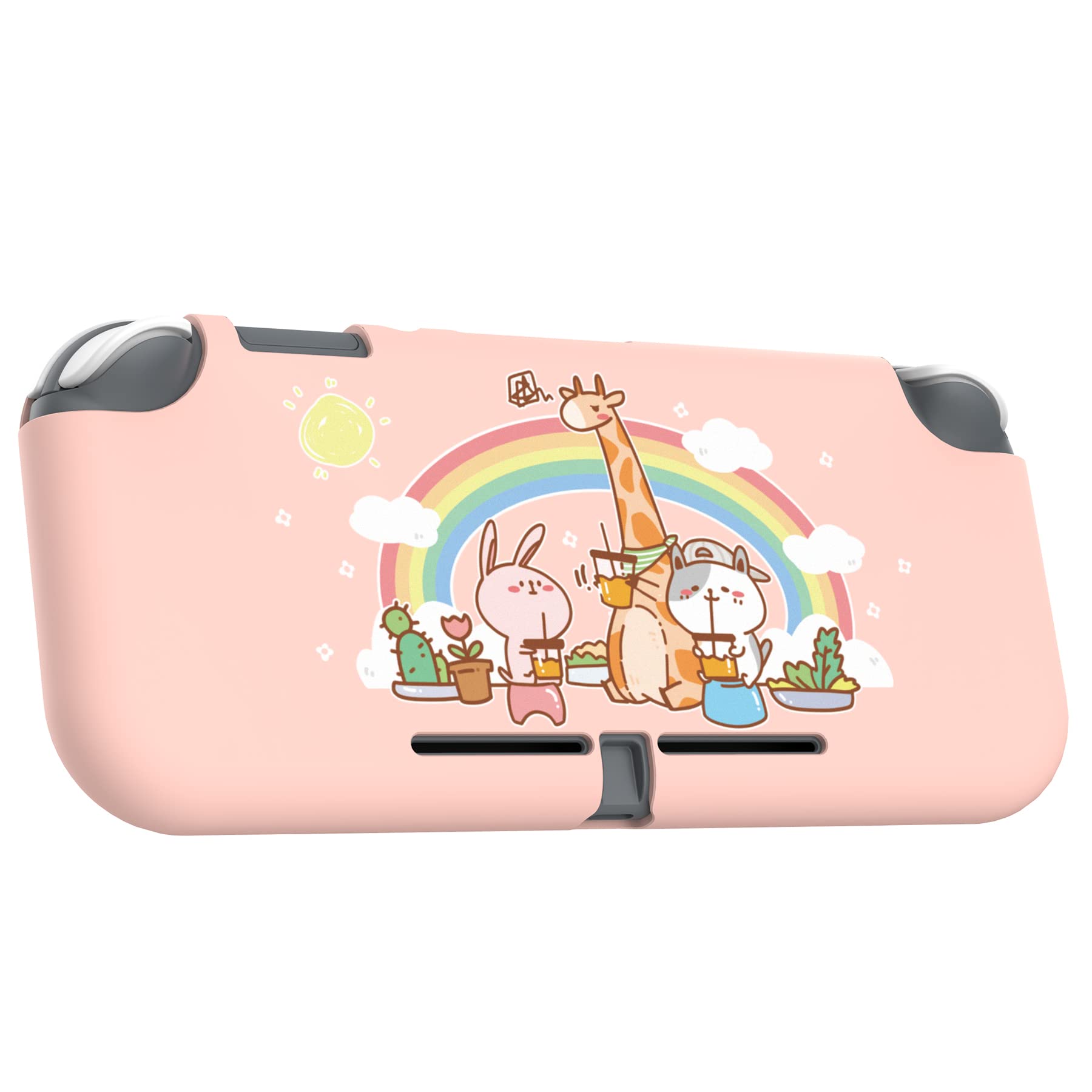 PlayVital Custom Animal Party TPU Protective Case for Nintendo Switch Lite - Slim Soft Cover with Shock Absorption | Perfect for Gaming, Travel & Kids' Playtime Protection