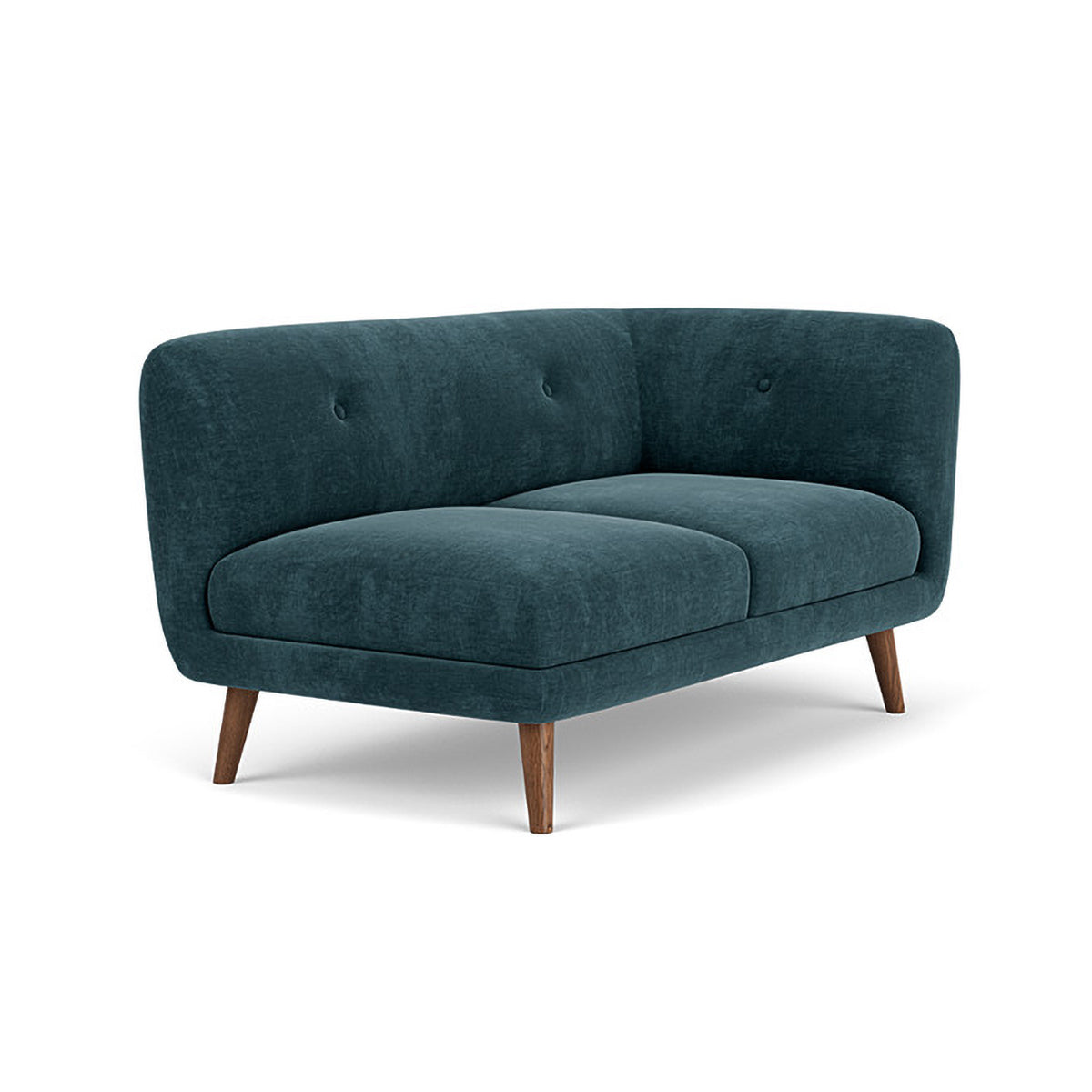 Alfred Fabric Right 2 Seater Modular Sofa - Modern Sectional Couch for Living Room, Lounge & Small Spaces | Comfortable & Stylish Home Furniture