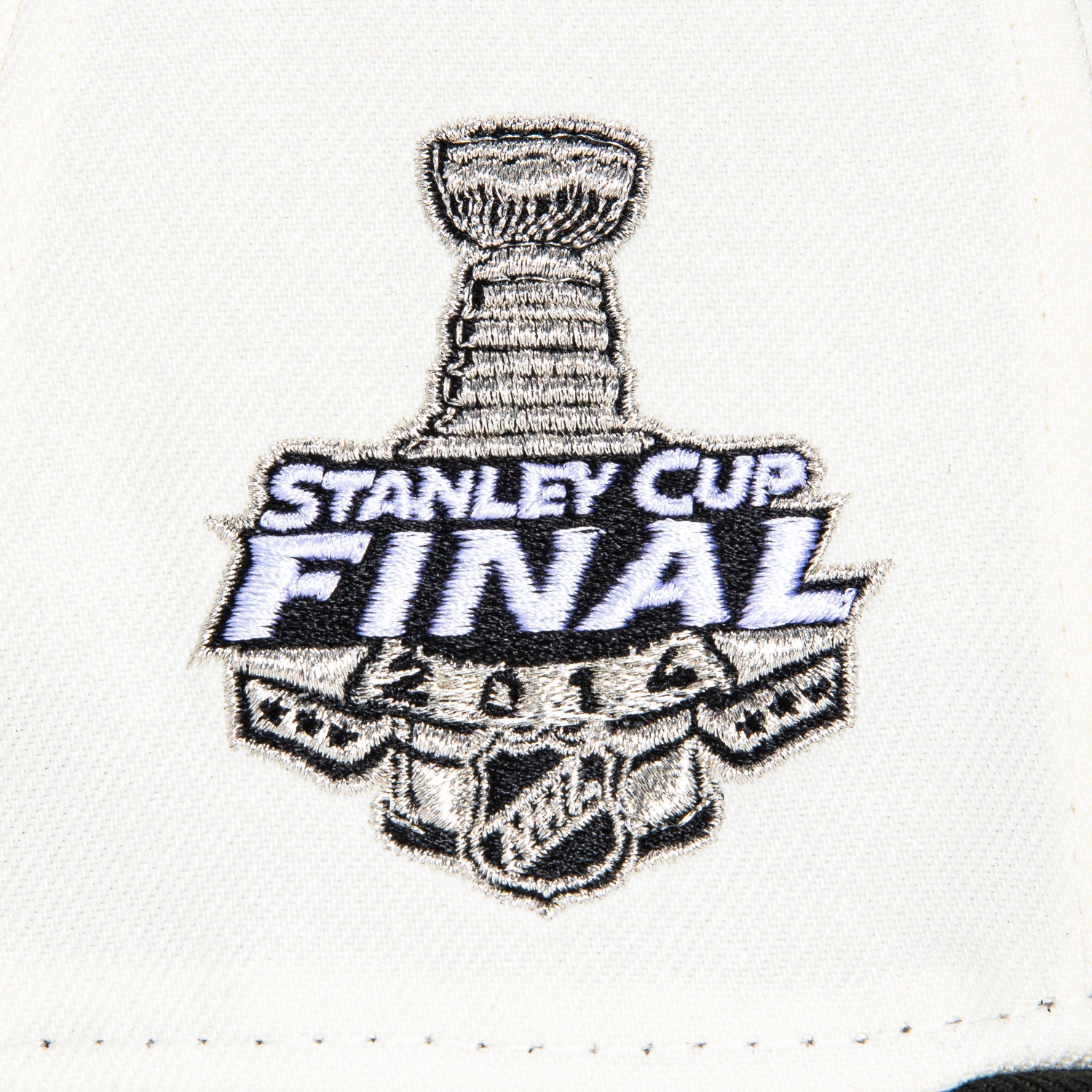 New Era 59Fifty Los Angeles Kings 2014 Stanley Cup Patch Snapback Hat - White, Black & Silver | Official NHL Licensed Baseball Cap for Sports Fans & Streetwear Fashion