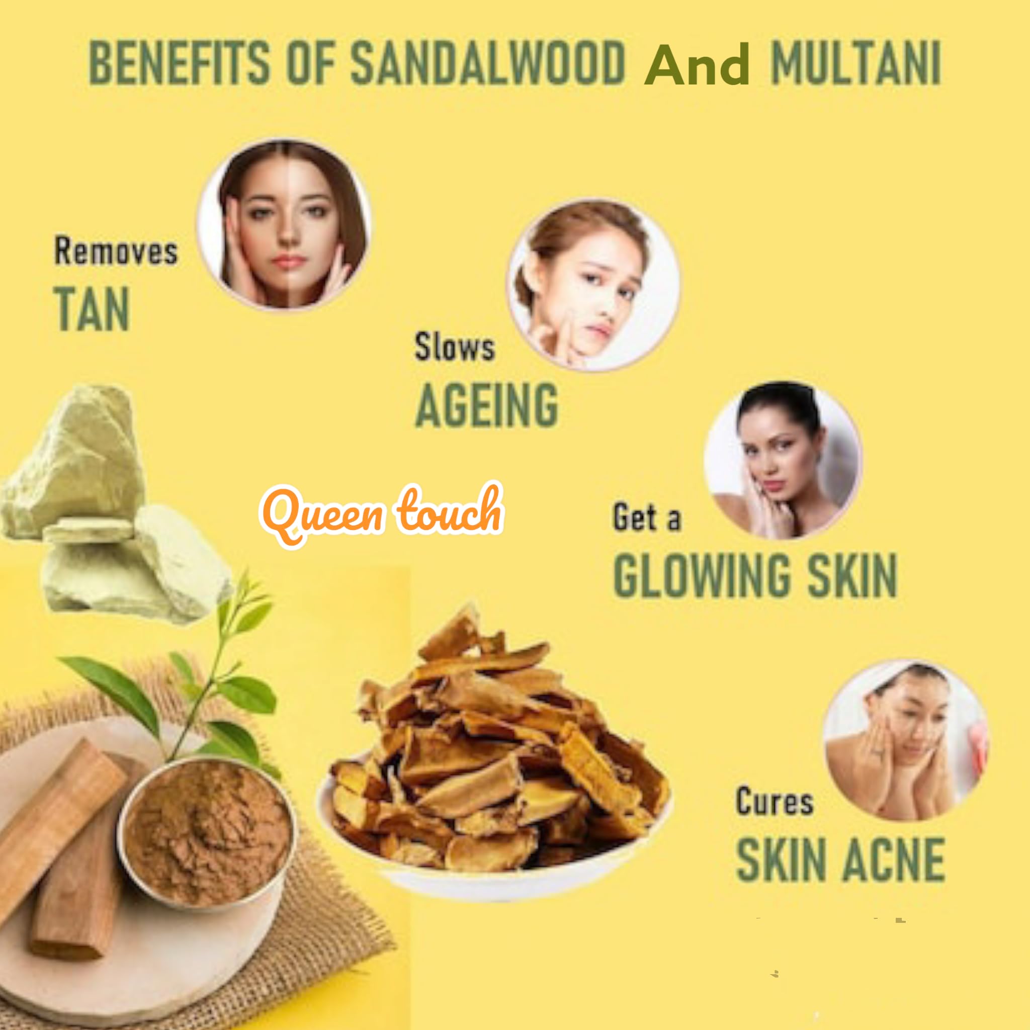 Chandan & Multani Soap (550g) - Natural Ayurvedic Skin Cleansing Bar for Glowing Complexion | Perfect for Daily Face & Body Wash, Acne Treatment & Skin Brightening