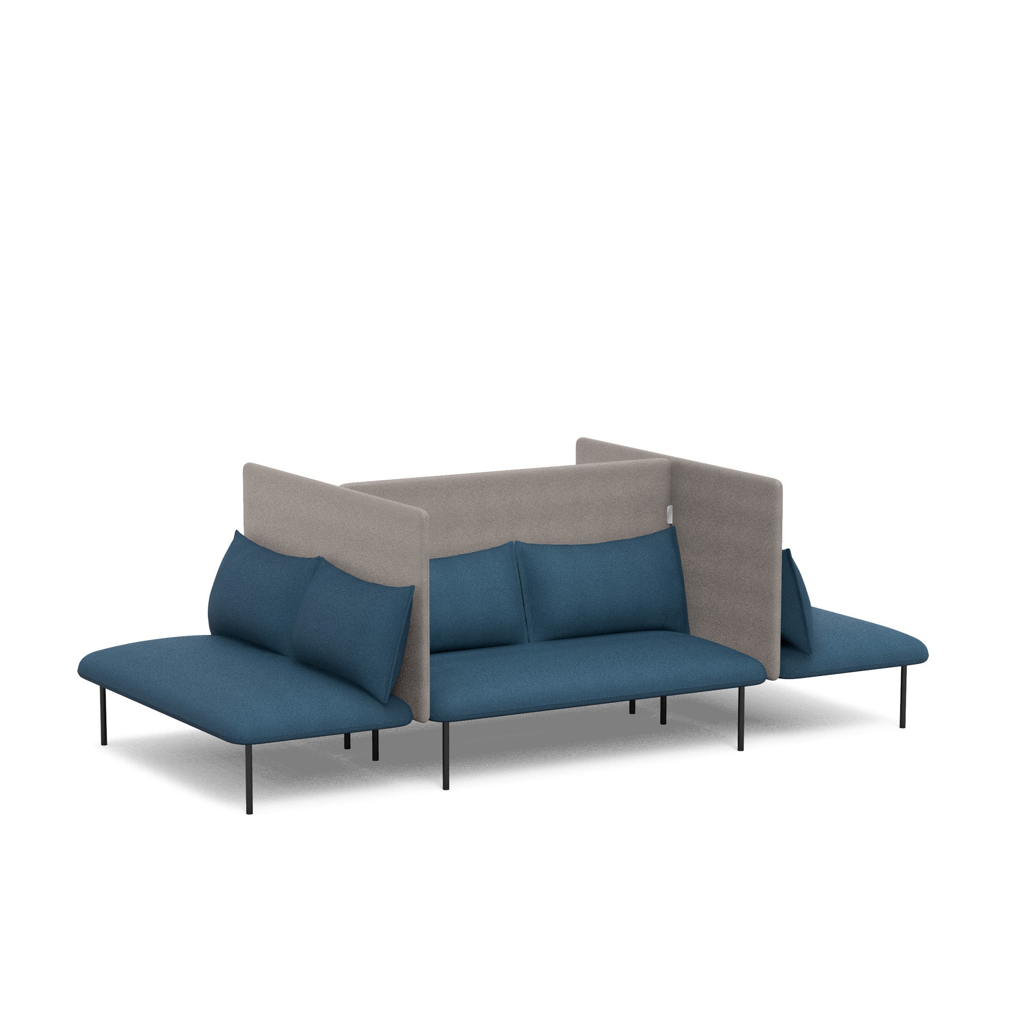 QT Adaptable Focus Lounge Sofa - Modern Modular Sectional Couch for Living Room, Office & Small Spaces - Perfect for Relaxing, Entertaining & Home Decor