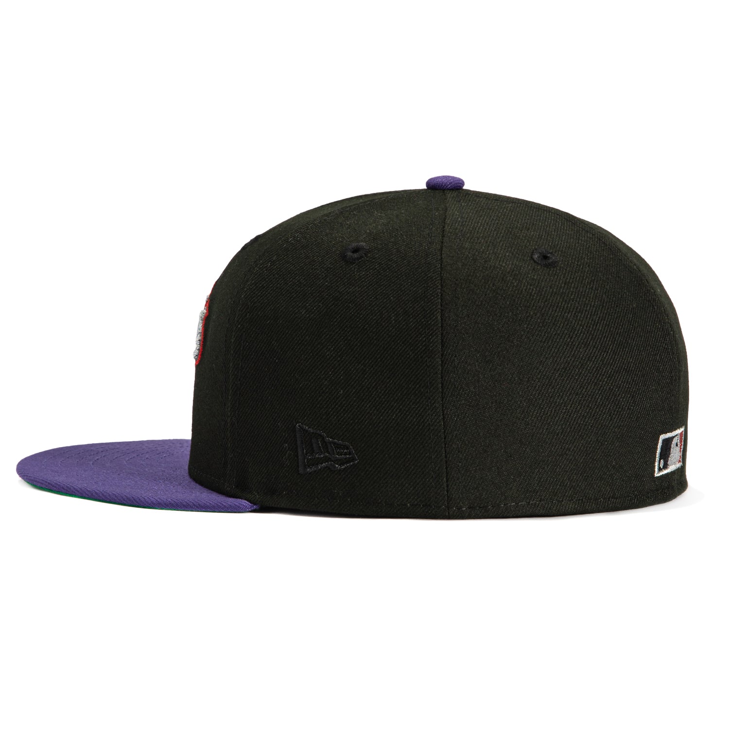 New Era 59Fifty Los Angeles Dodgers 40th Anniversary Snapback Hat with Stadium Patch - Black, Purple, Metallic Silver - Official MLB Baseball Cap for Men & Women - Perfect for Games, Collecting & Streetwear Fashion