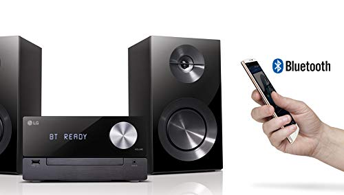 LG CM2460DAB Premium Micro Hi-Fi Audio System with CD Player, Bluetooth, and DAB Radio - Perfect for Home Entertainment, Bedroom, and Office Use